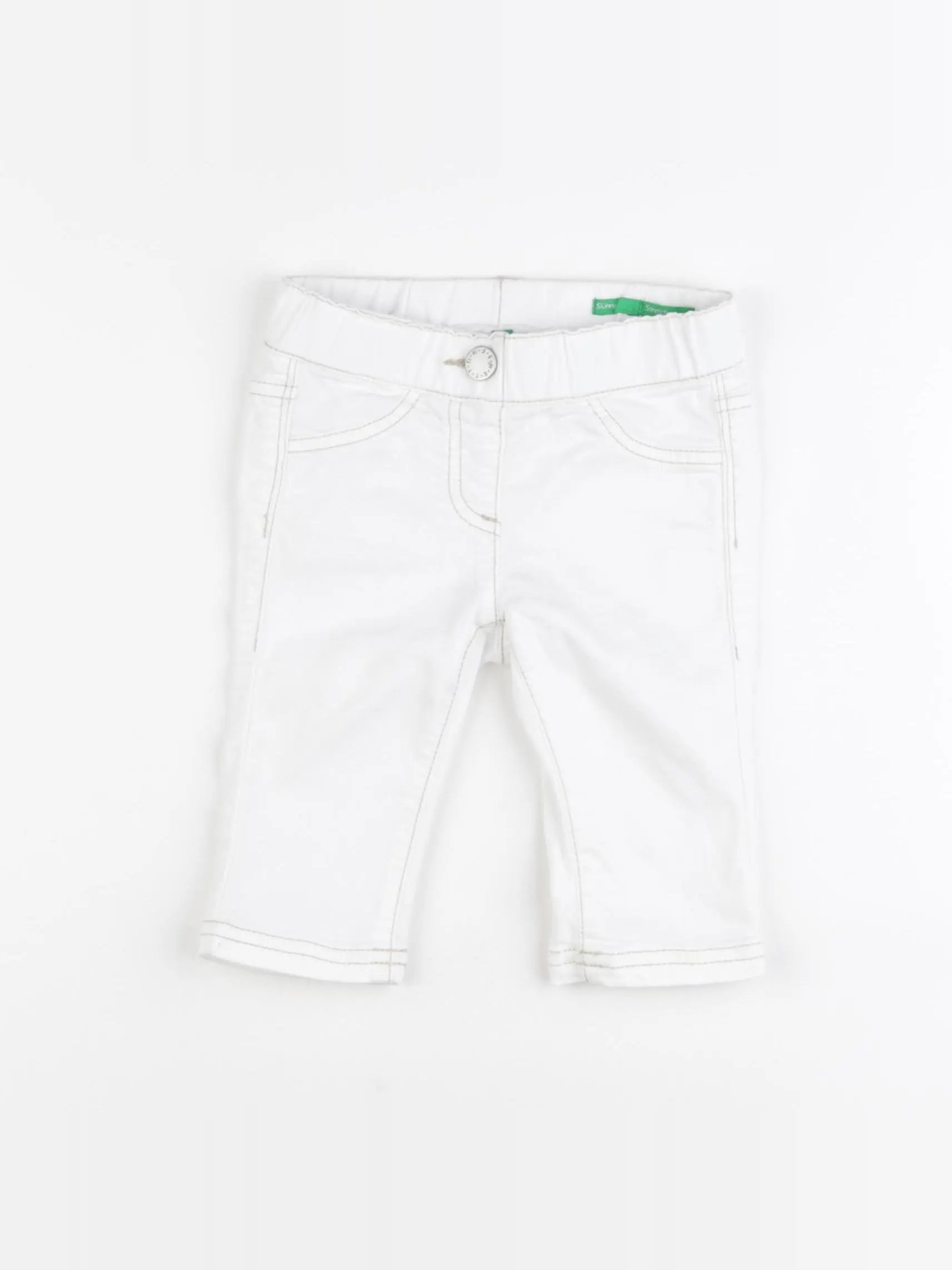 Benetton - pantalon blanc - 1 an