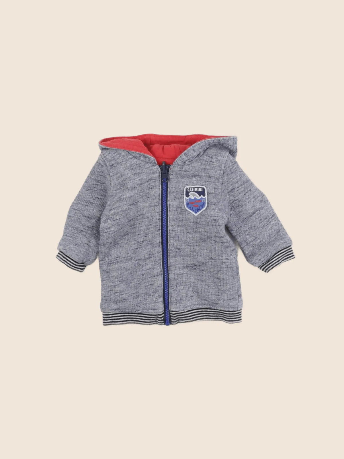 Catimini - sweat réversible multicolore - 3 mois
