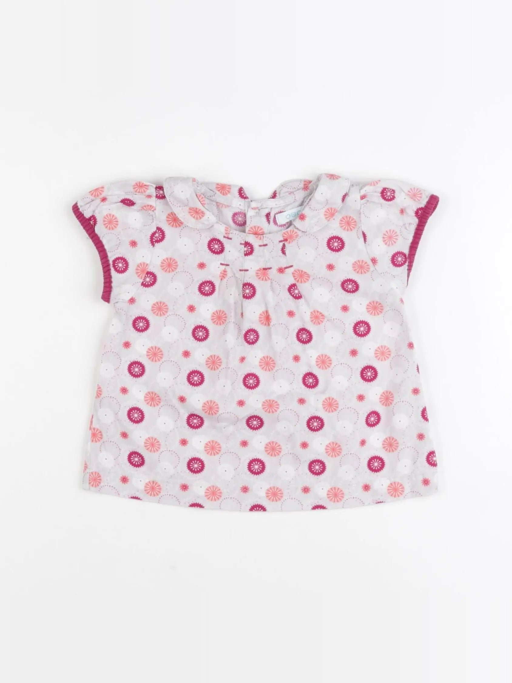 Obaïbi - blouse multicolore - 6 mois