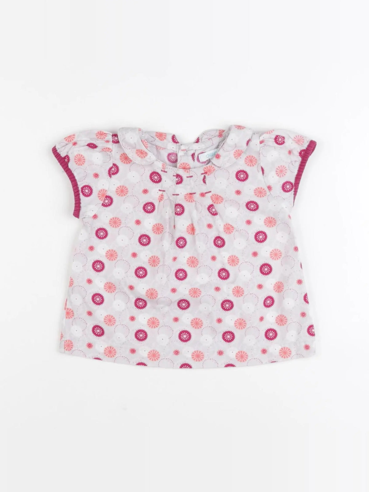 Obaïbi - blouse multicolore - 6 mois