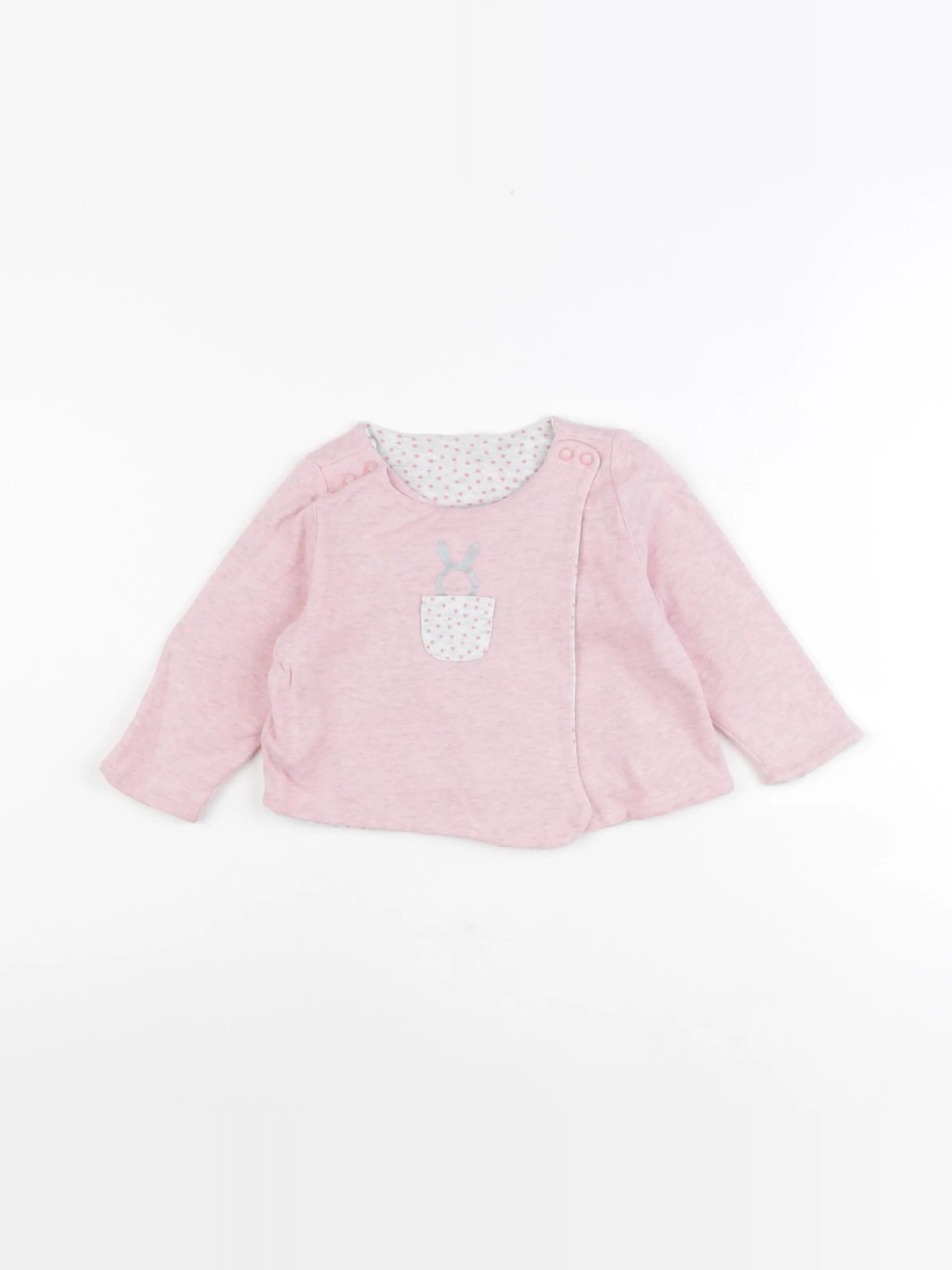 Obaïbi - sweat rose - 9 mois