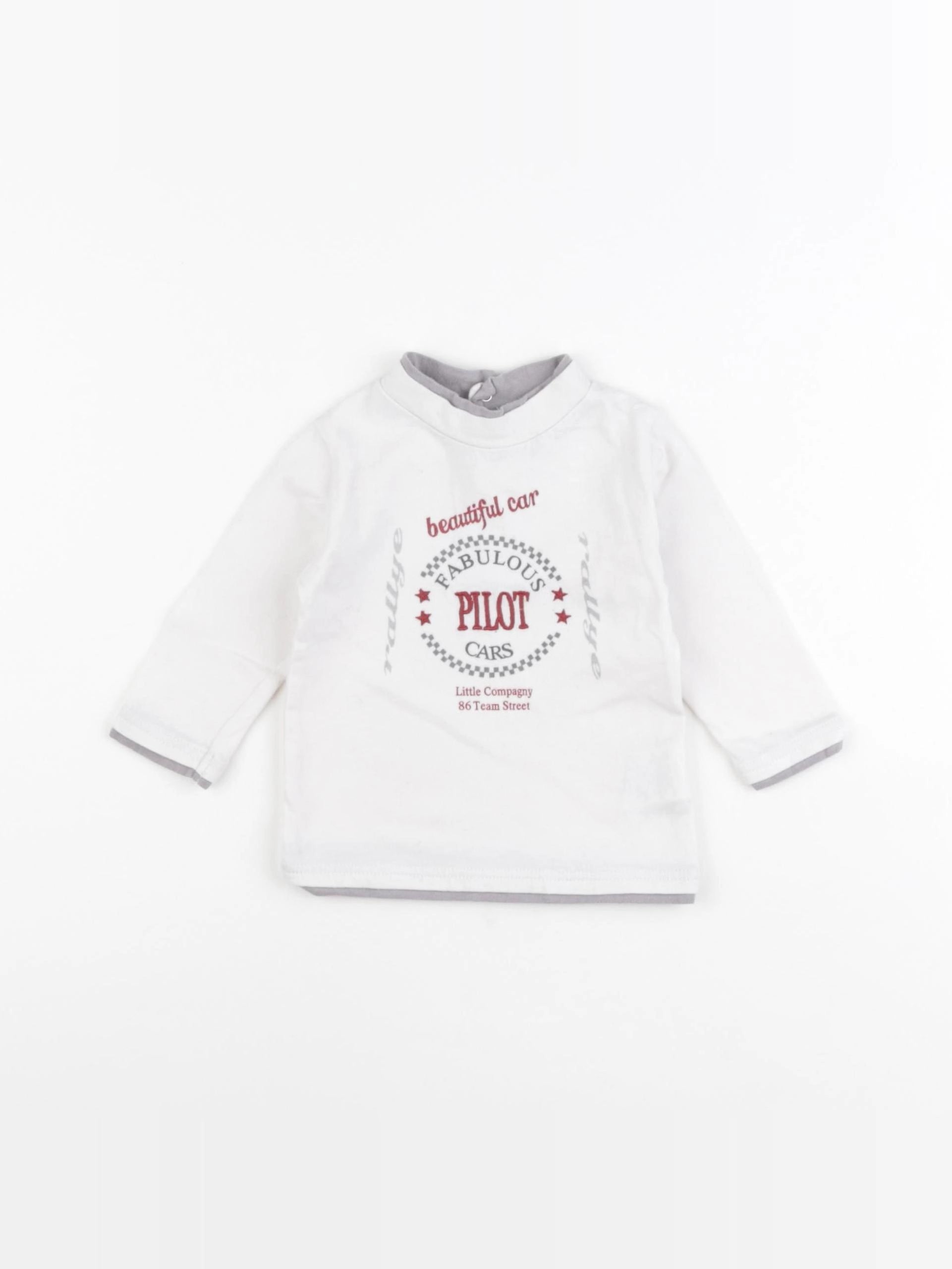 DPAM - tee-shirt blanc - 6 mois