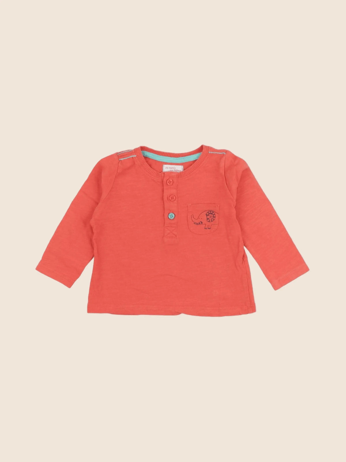 DPAM - tee-shirt rouge - 6 mois