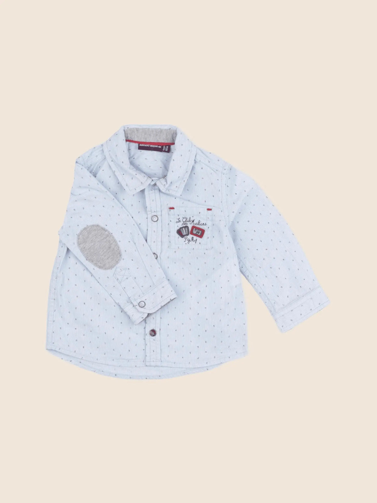 Sergent Major - chemise bleu - 6 mois