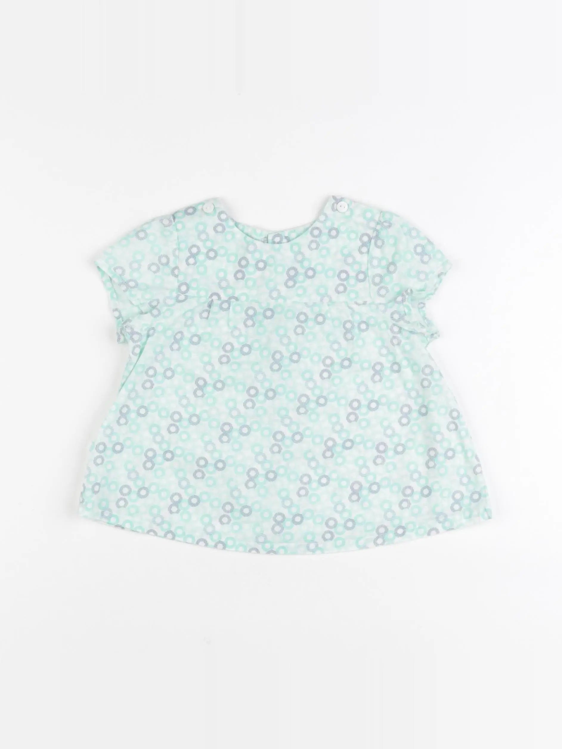 Obaïbi - tee-shirt vert - 12 mois