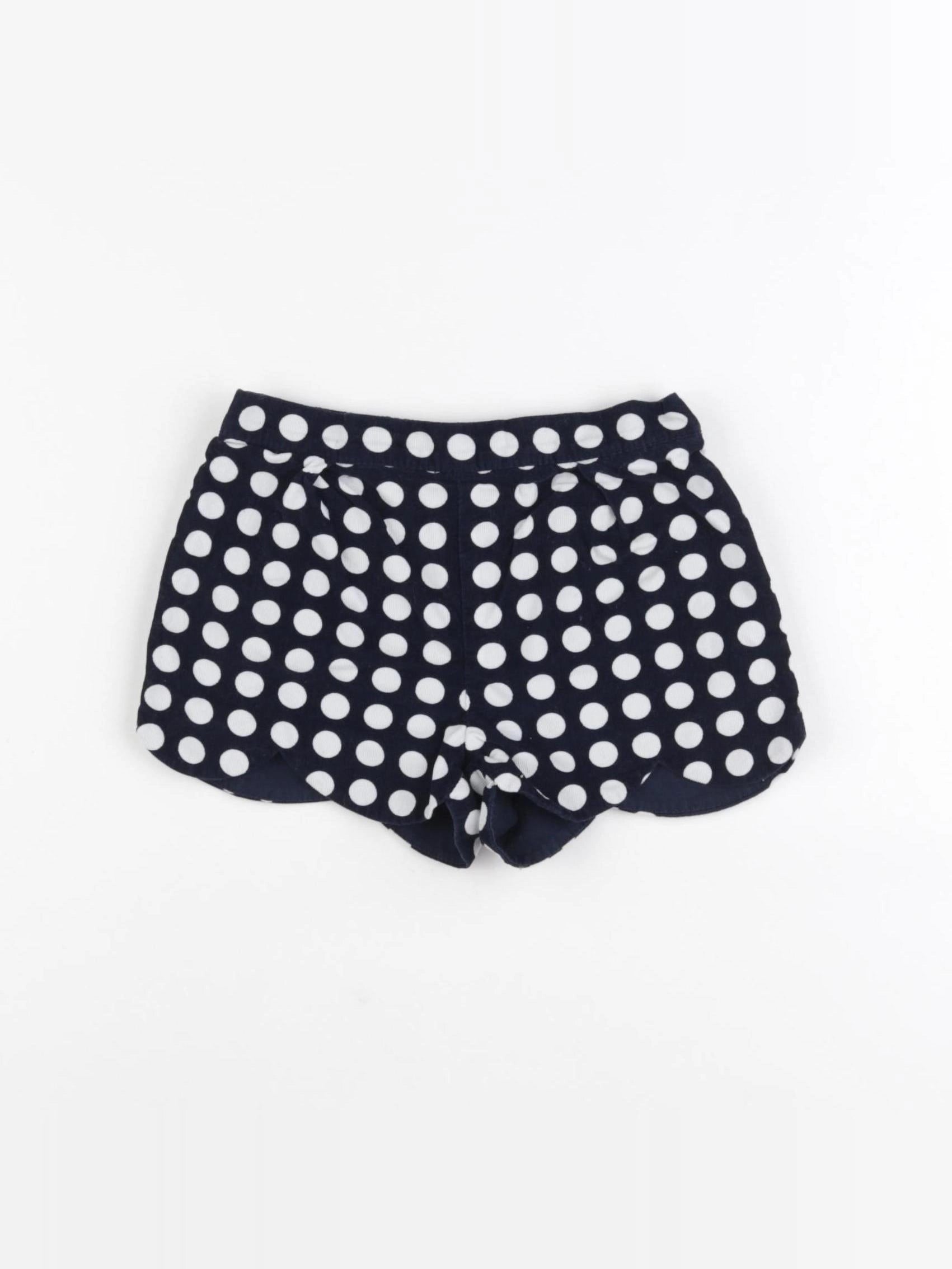Jacadi - short bleu, blanc - 12 mois