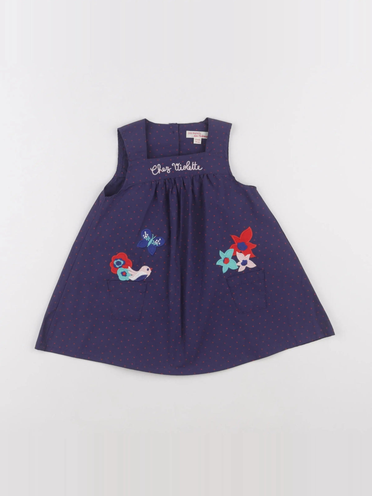 DPAM - robe violet - 12 mois