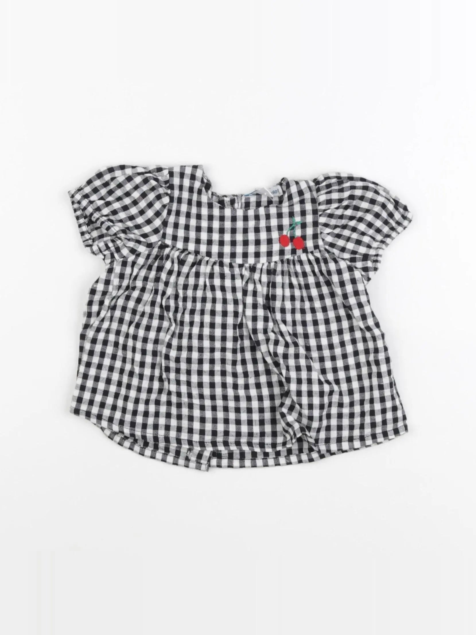 Vertbaudet - blouse blanc, noir - 3 mois