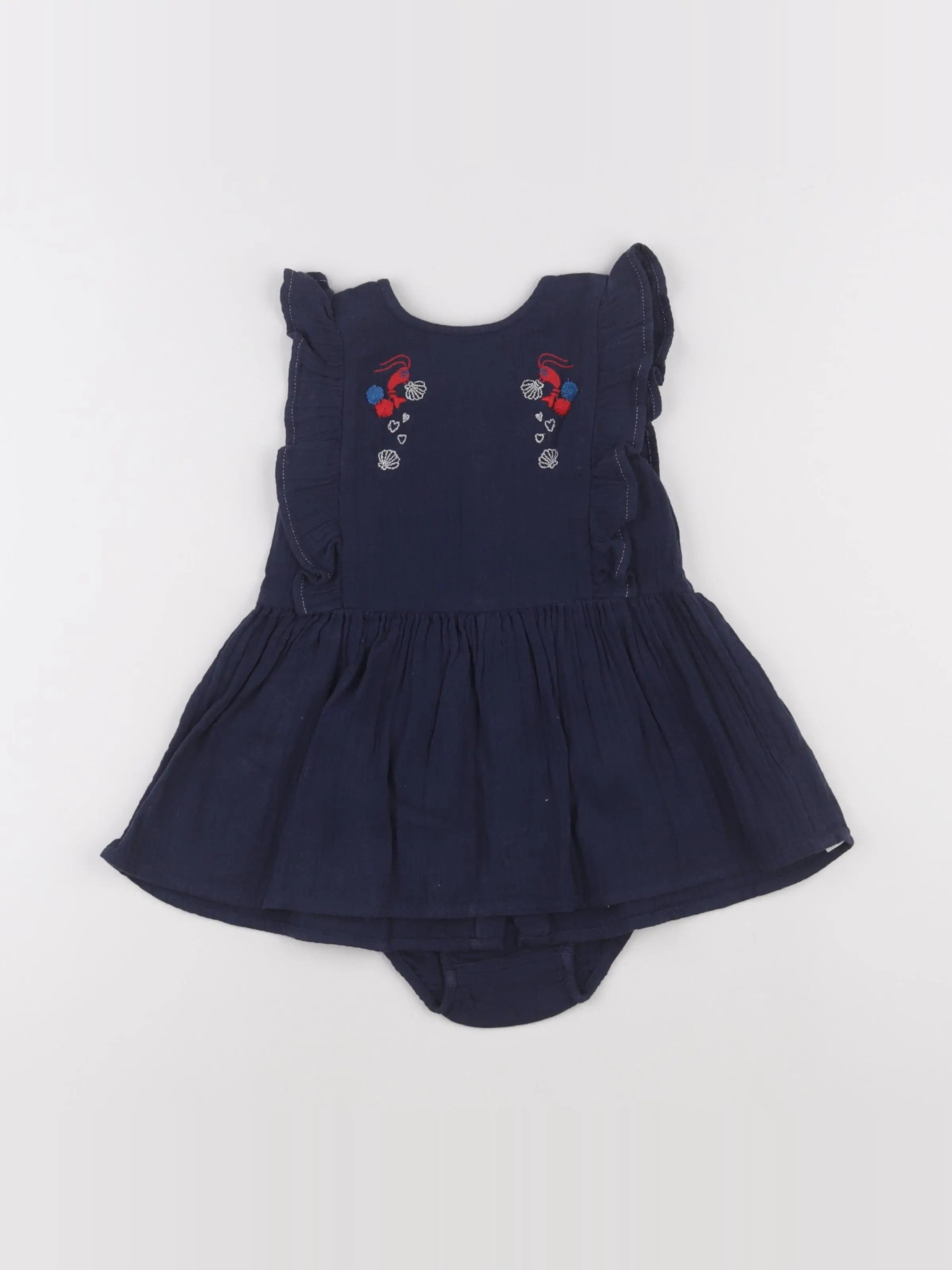 Catimini - robe bleu - 12 mois