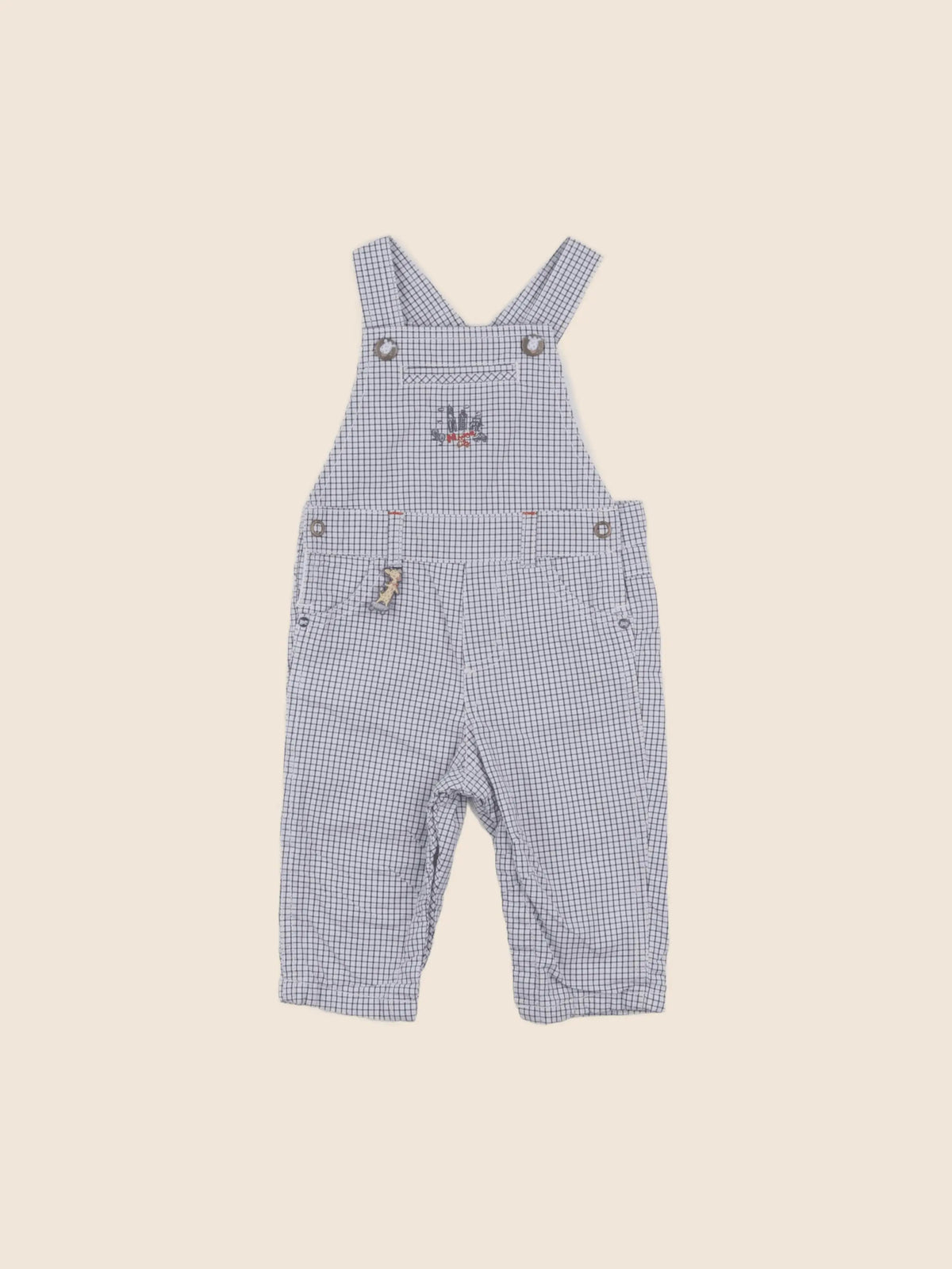 Sergent Major - salopette gris - 6 mois