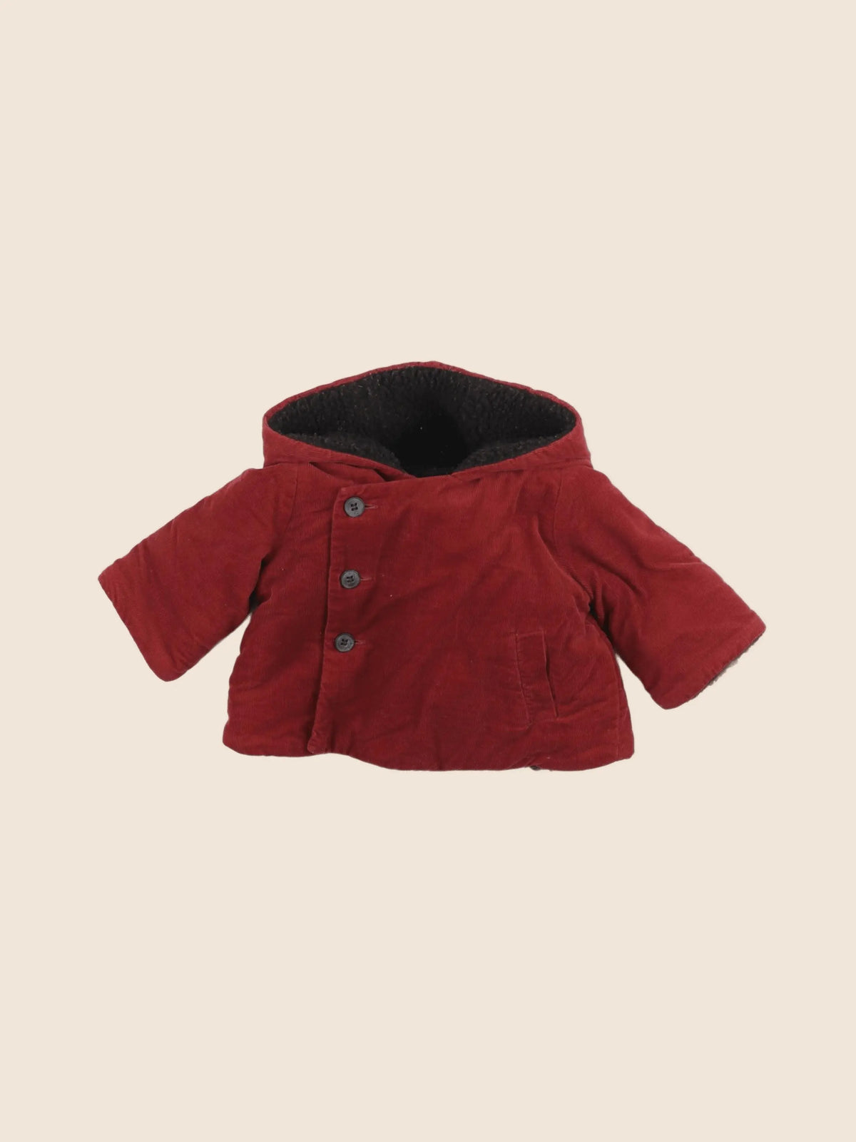 Bonpoint - manteau rouge - 6 mois