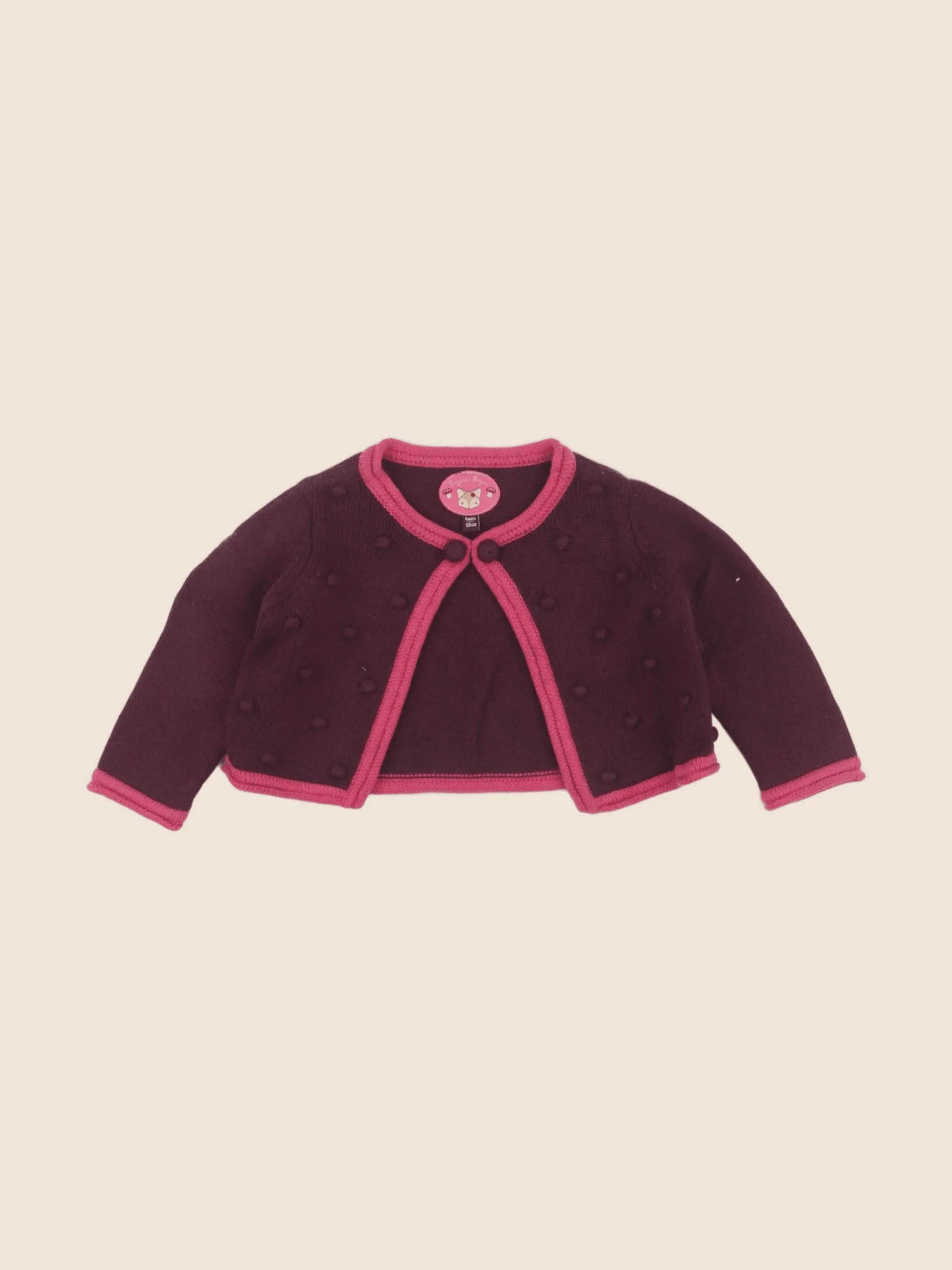 Sergent Major - gilet rose - 6 mois