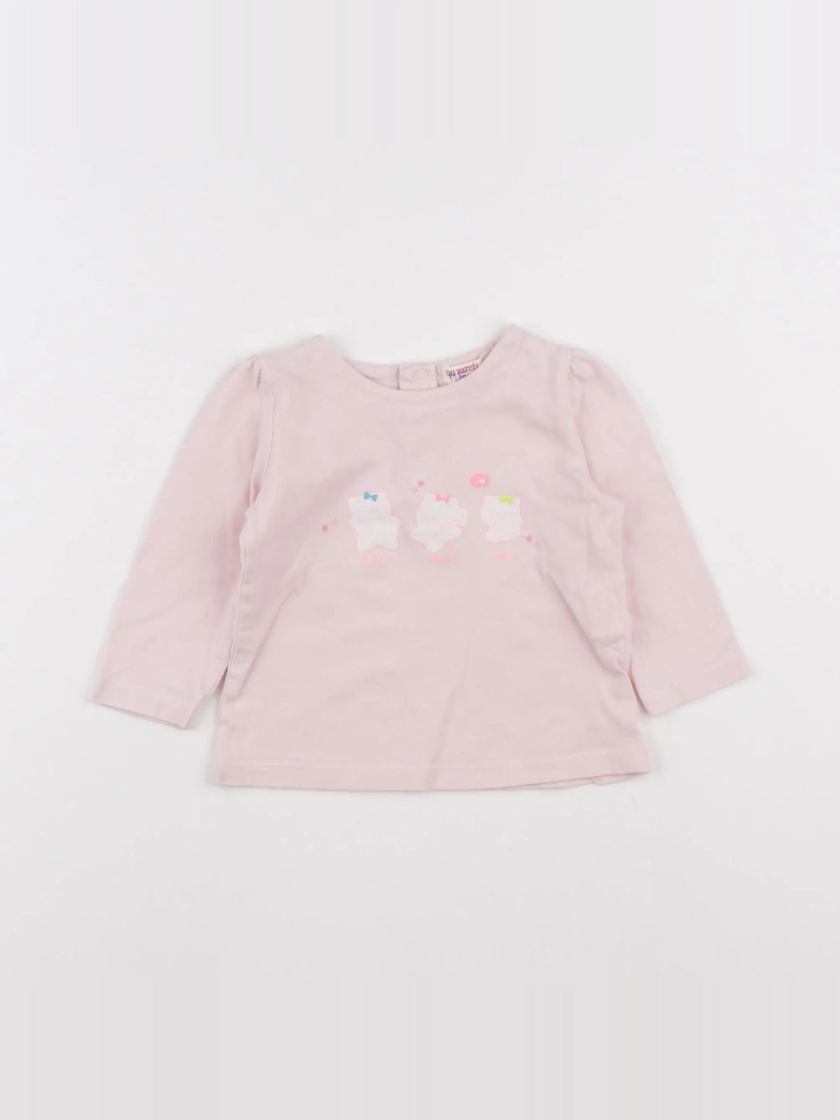 DPAM - tee-shirt rose - 6 mois