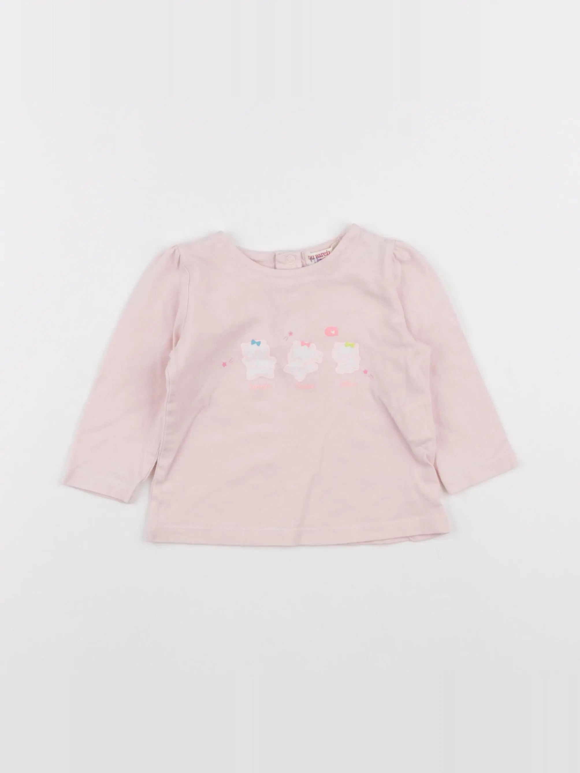 DPAM - tee-shirt rose - 6 mois