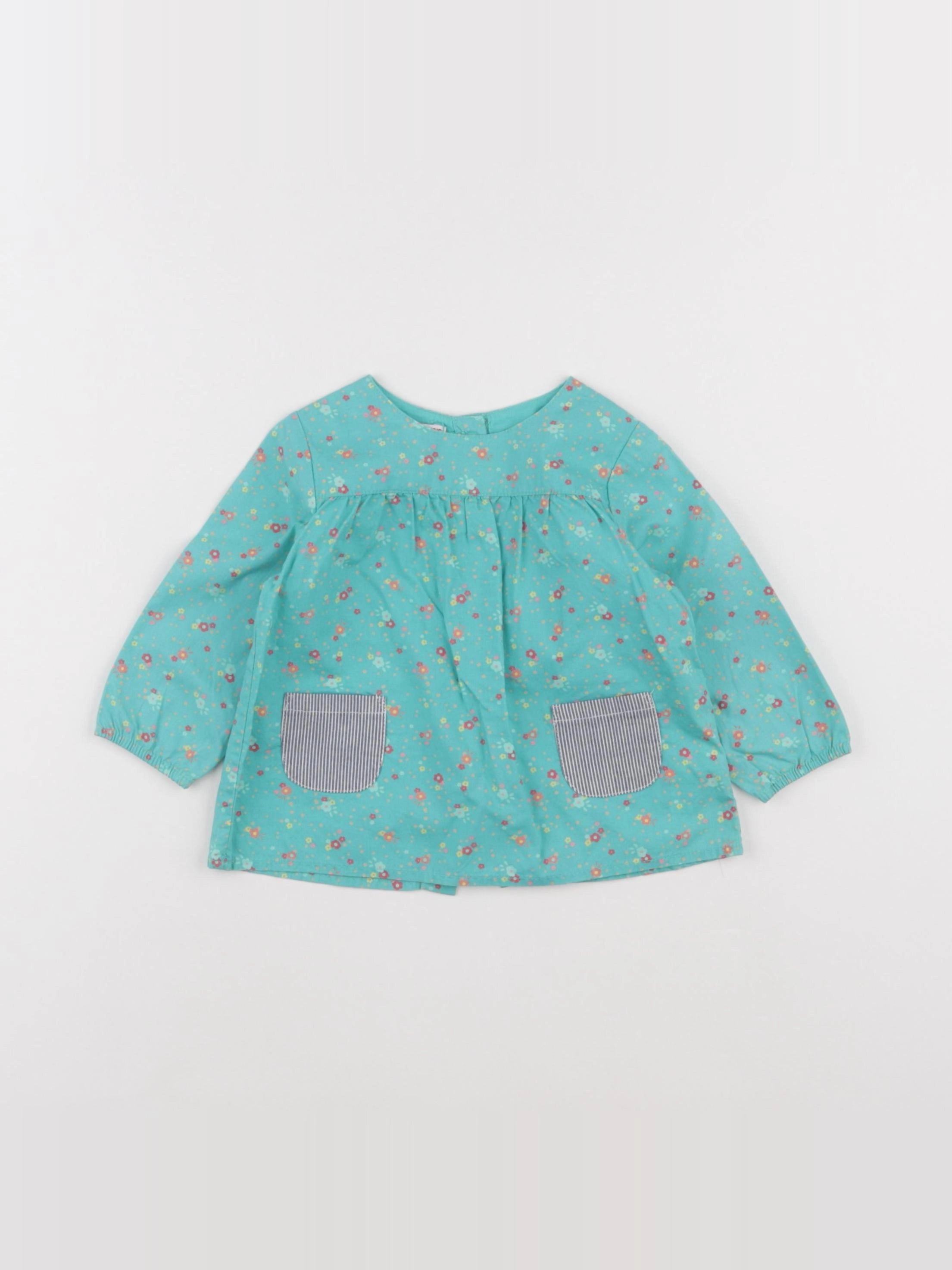 DPAM - blouse vert - 6 mois