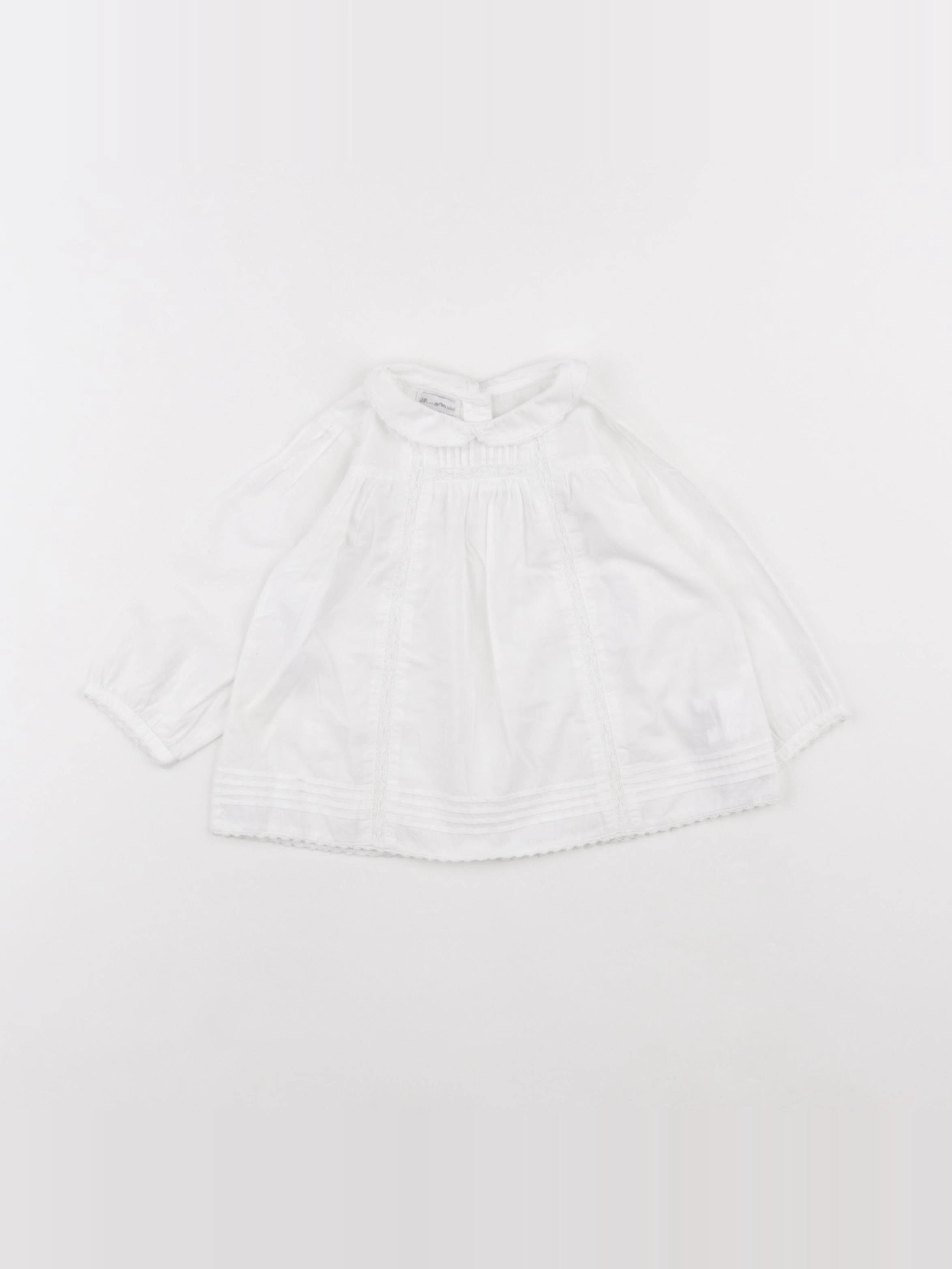 DPAM - blouse blanc - 6 mois