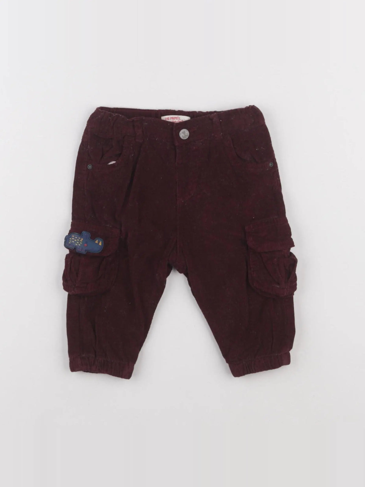 DPAM - pantalon rouge - 6 mois