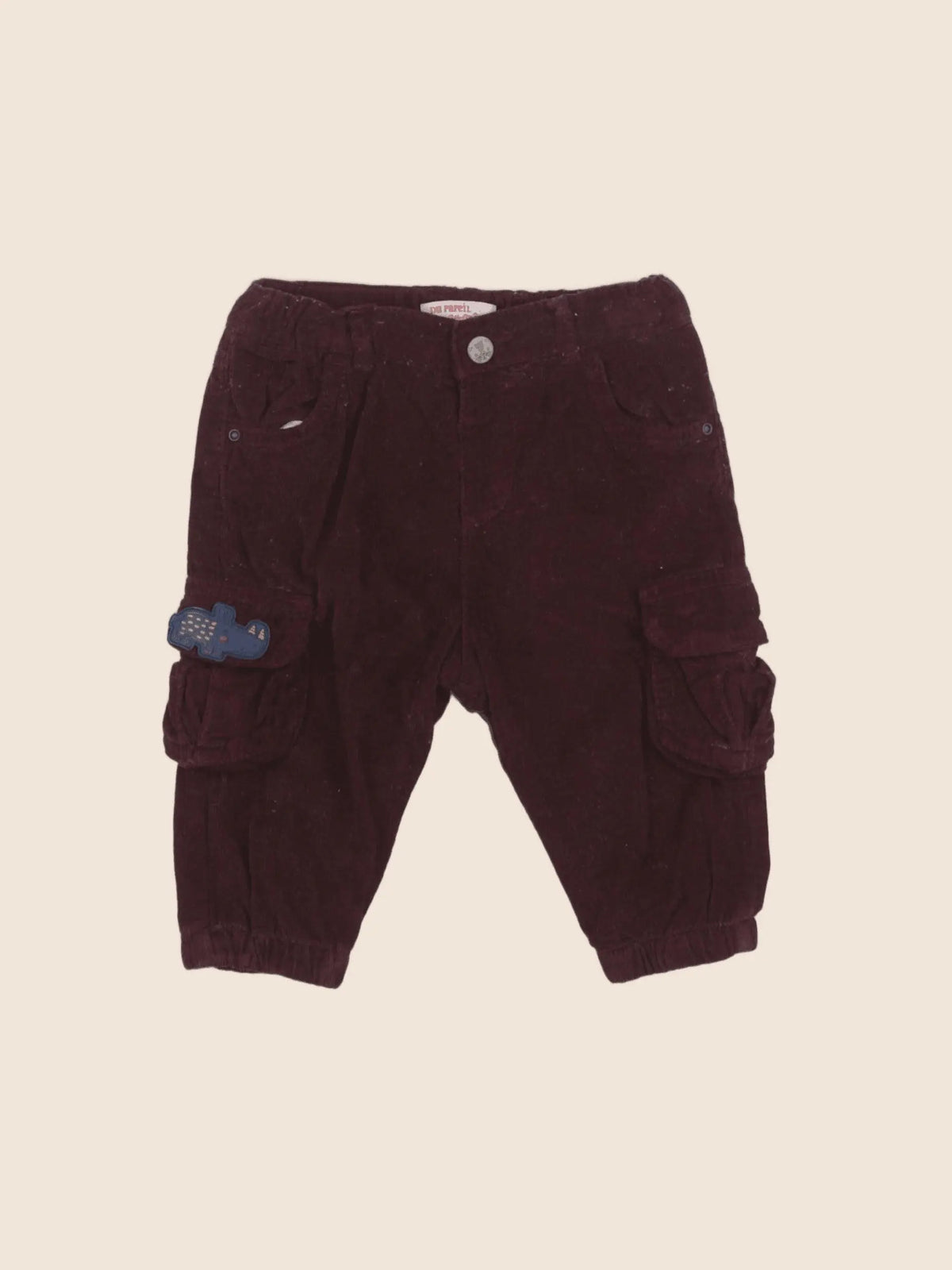 DPAM - pantalon rouge - 6 mois