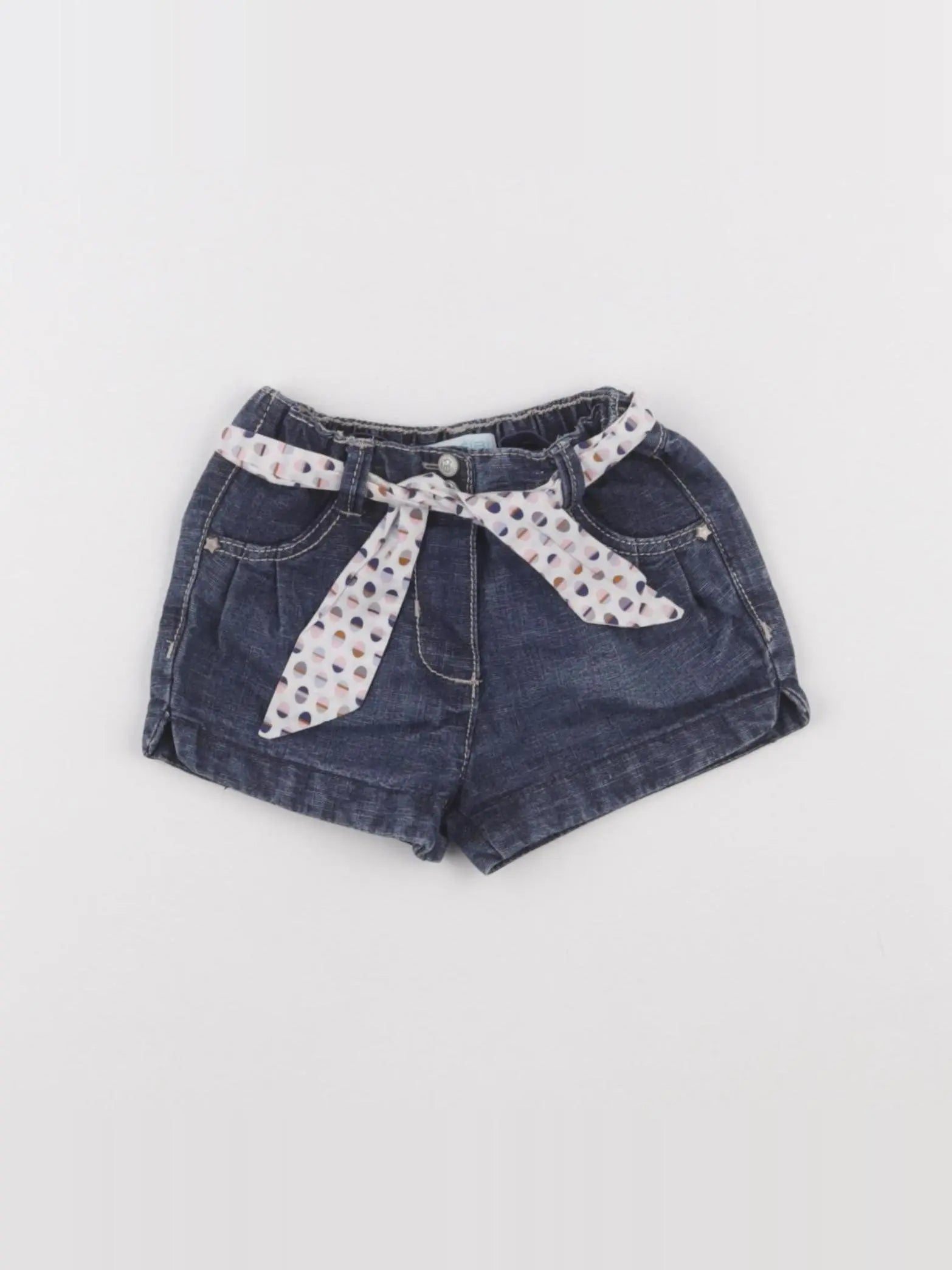 Obaïbi - short bleu - 6 mois