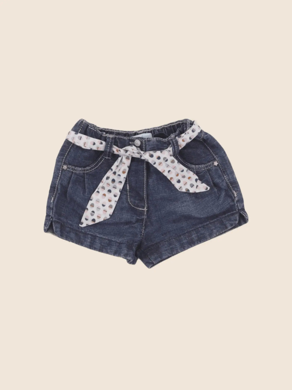 Obaïbi - short bleu - 6 mois