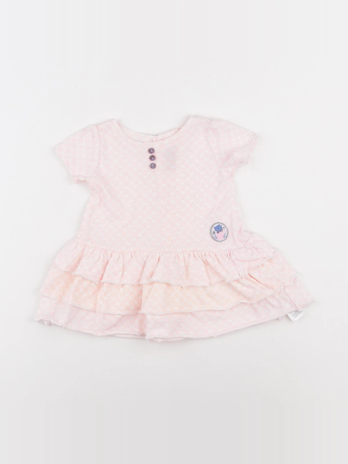 Sergent Major - robe rose fluo - 3 mois