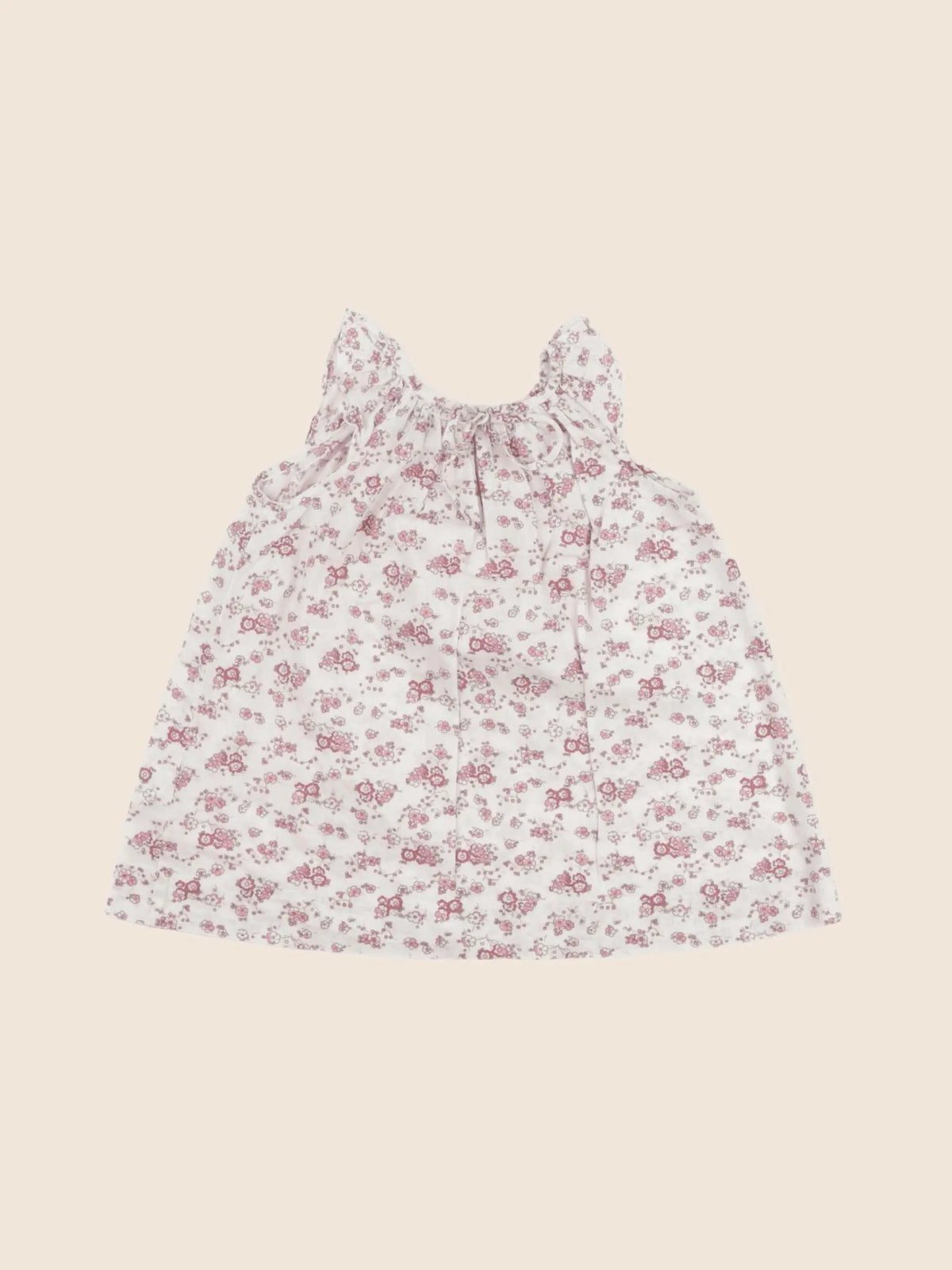 Bonpoint - robe beige, rose - 6 mois