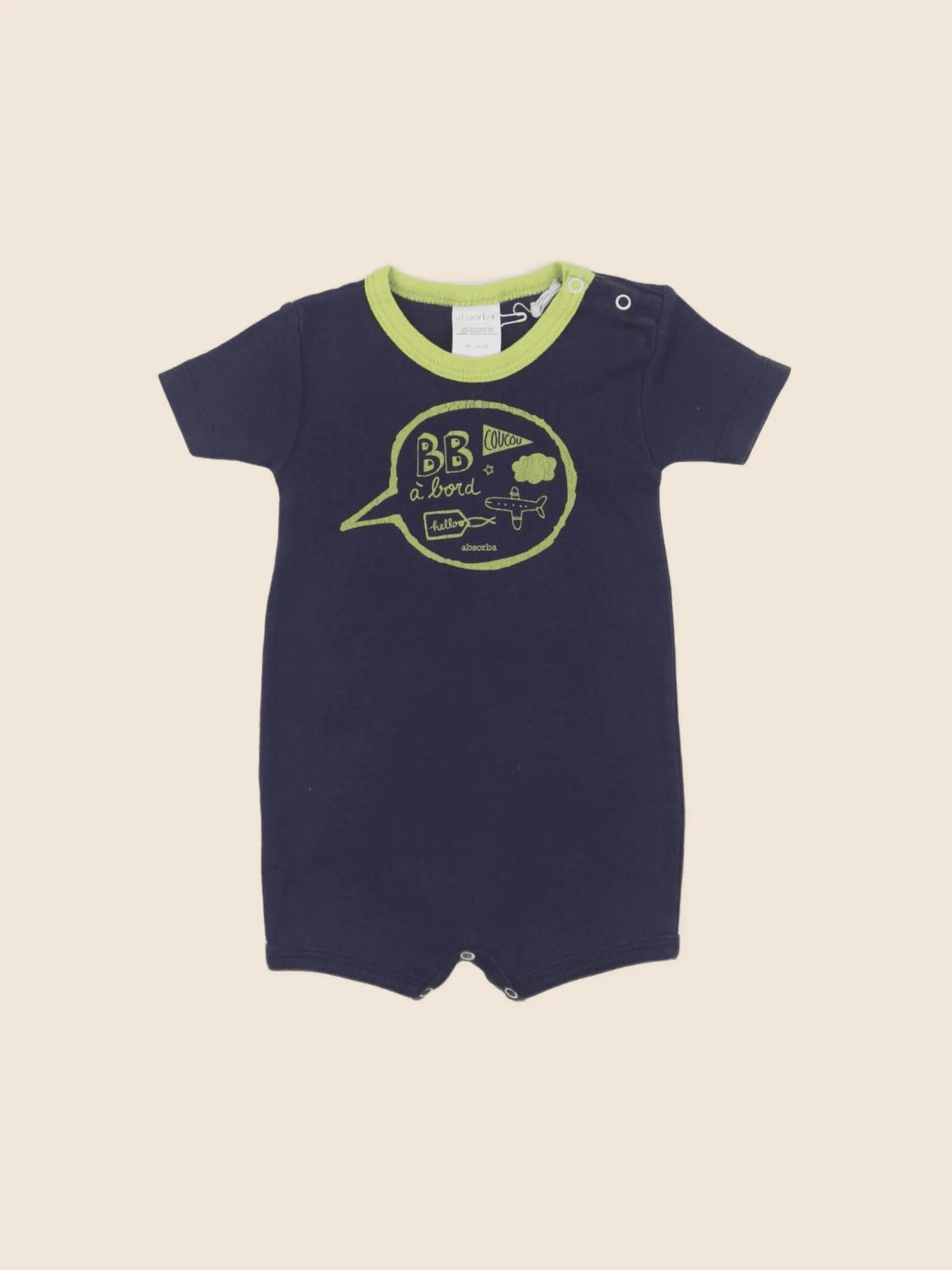 Absorba - pyjama coton bleu - 3 mois