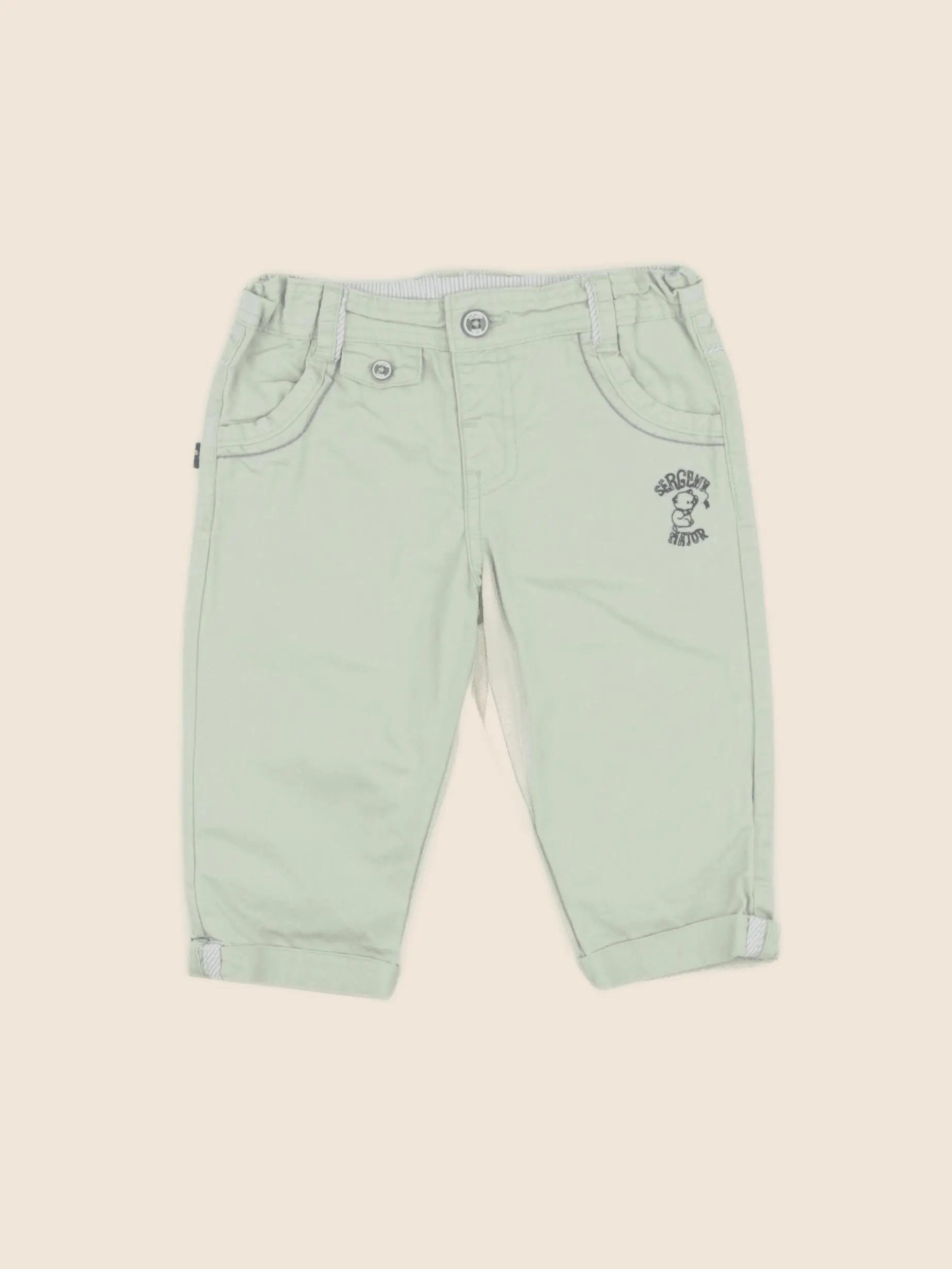 Sergent Major - pantalon vert - 6 mois