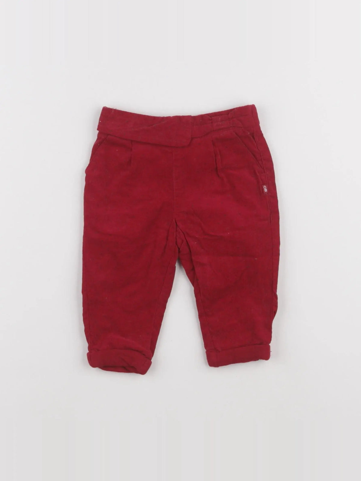 Obaïbi - pantalon rouge - 6 mois