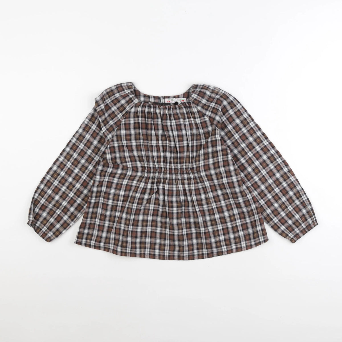 Bonpoint - blouse marron, noir - 8 ans