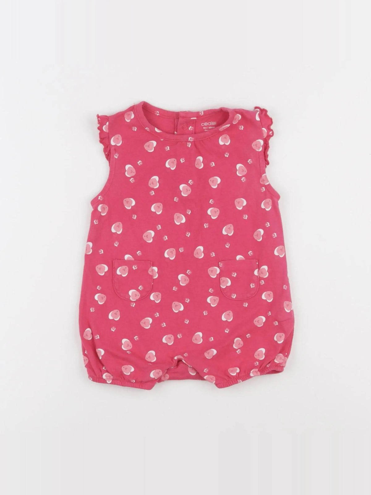 Obaïbi - combinaison rose - 6 mois