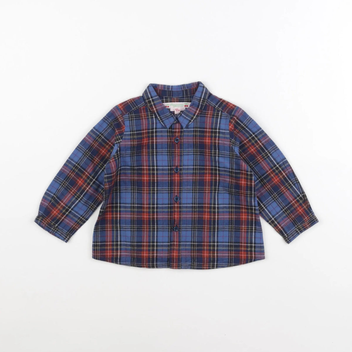 Bonpoint - chemise bleu - 12 mois