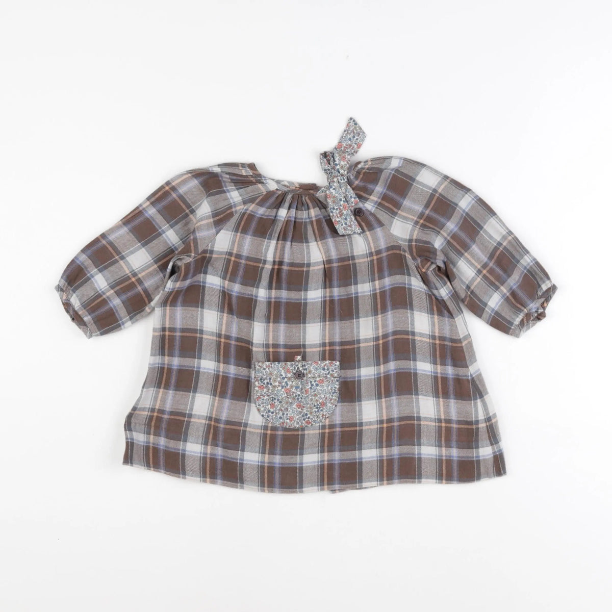Bonton - robe marron - 12 mois