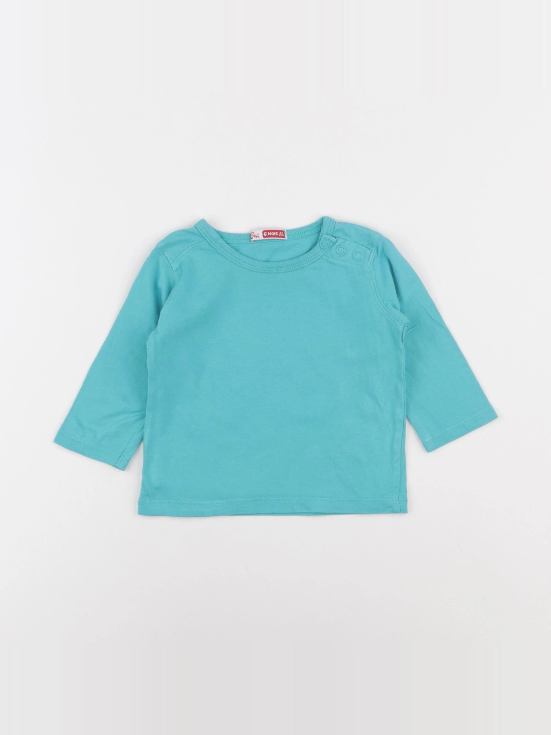 DPAM - tee-shirt bleu - 6 mois