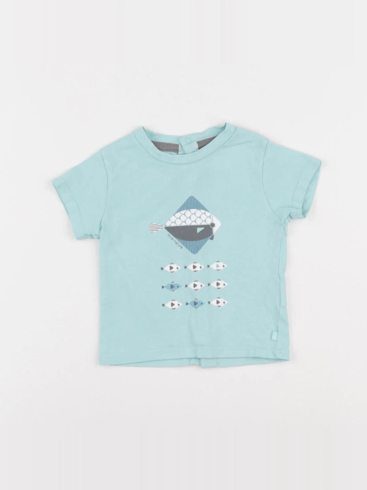 Obaïbi - tee-shirt bleu - 3 mois
