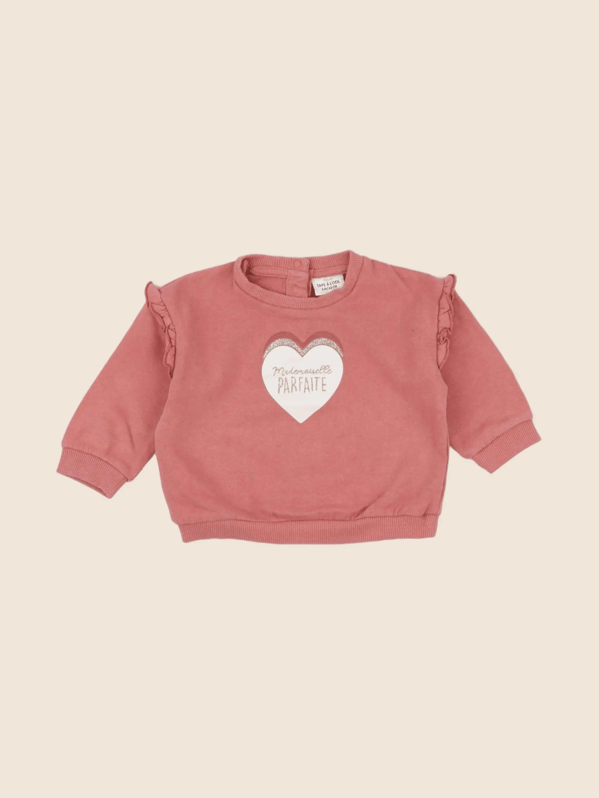 Tape à l'oeil - sweat rose - 6 mois