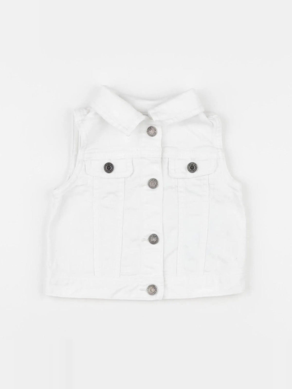 GAP - gilet blanc - 12/18 mois