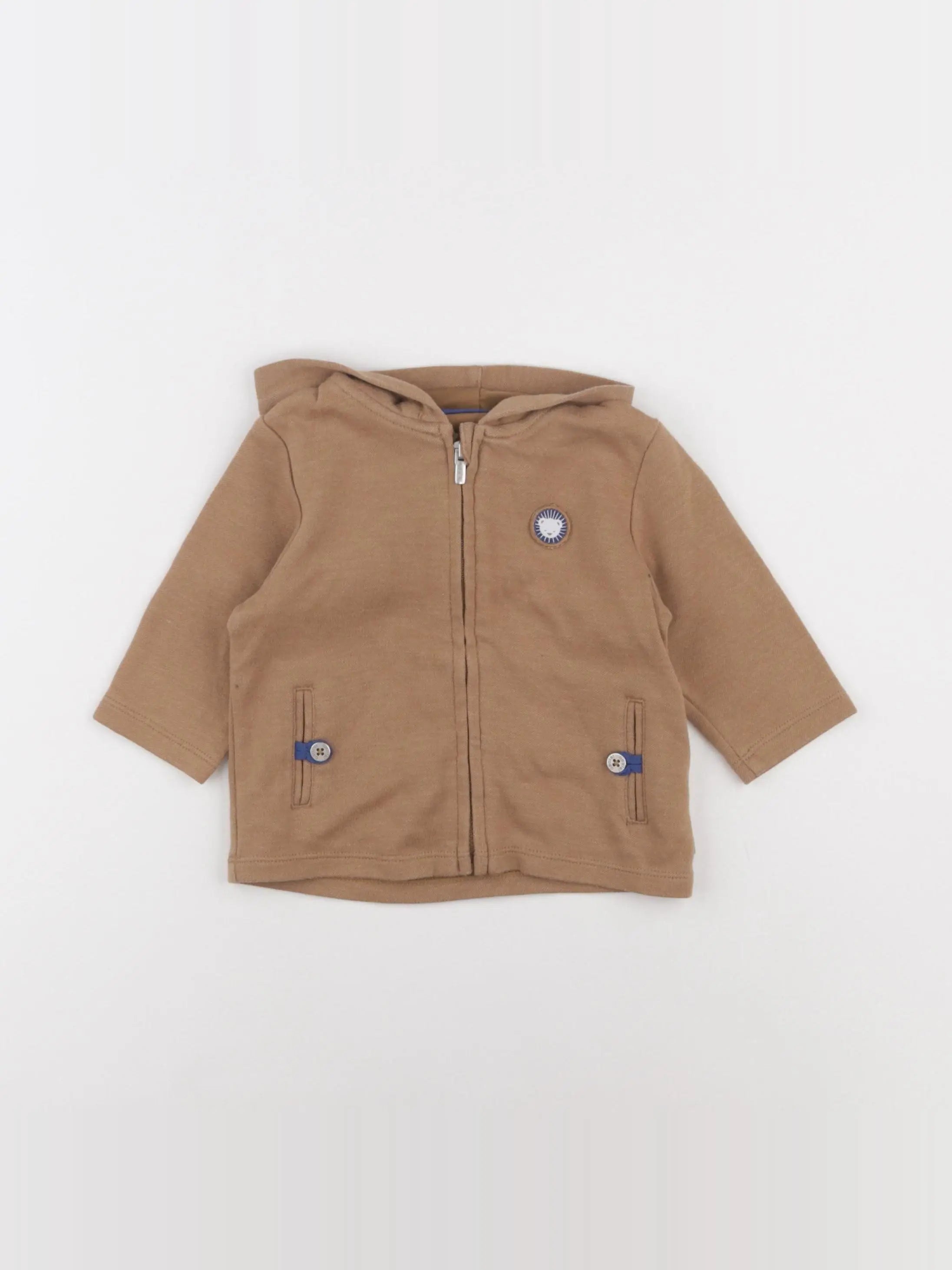 Obaïbi - sweat marron - 6 mois