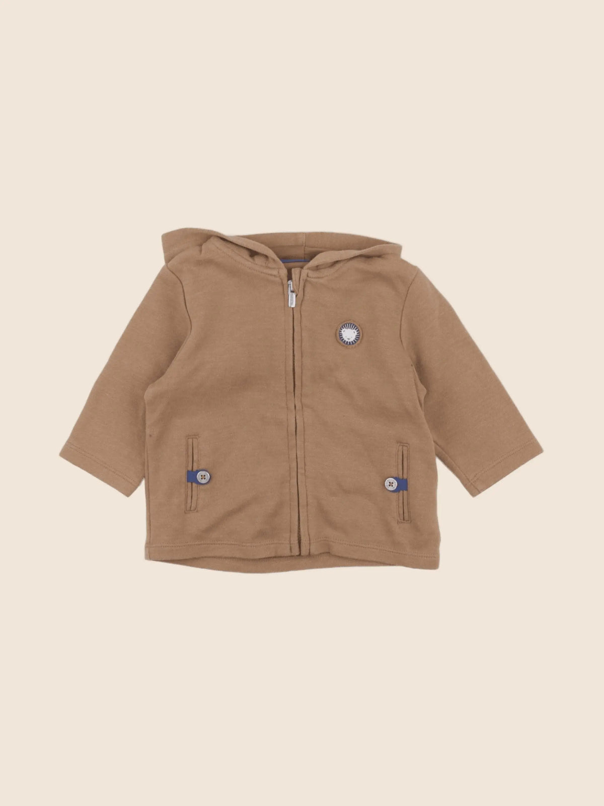 Obaïbi - sweat marron - 6 mois