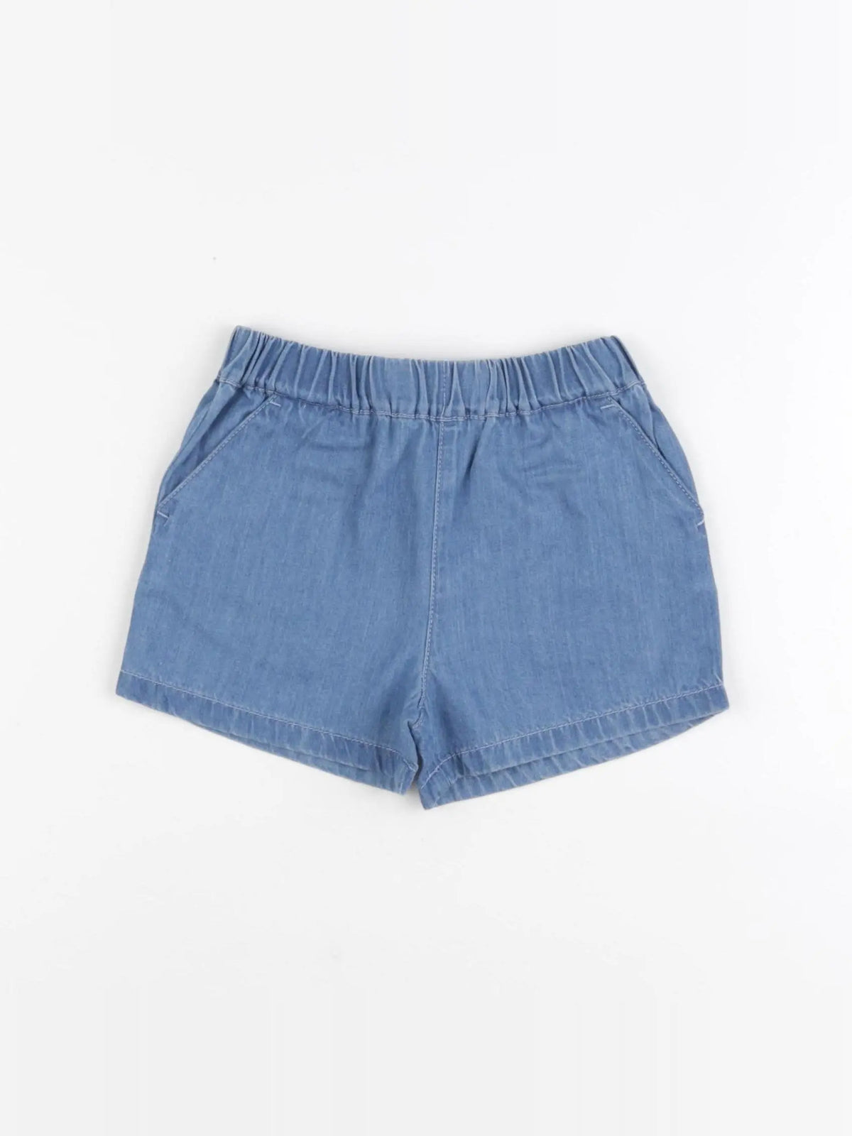 Petit Bateau - short bleu - 12 mois