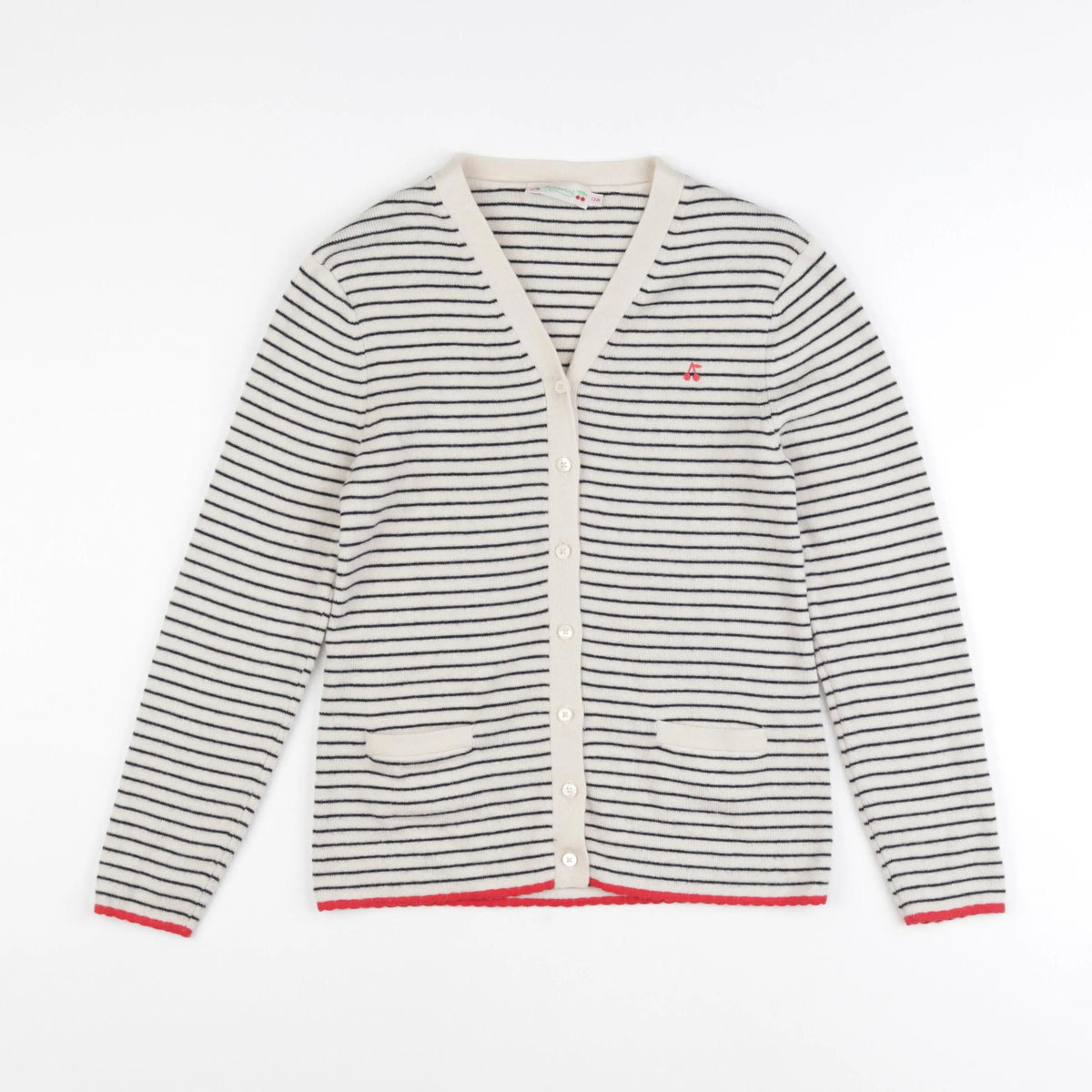 Bonpoint - gilet beige, bleu - 12 ans