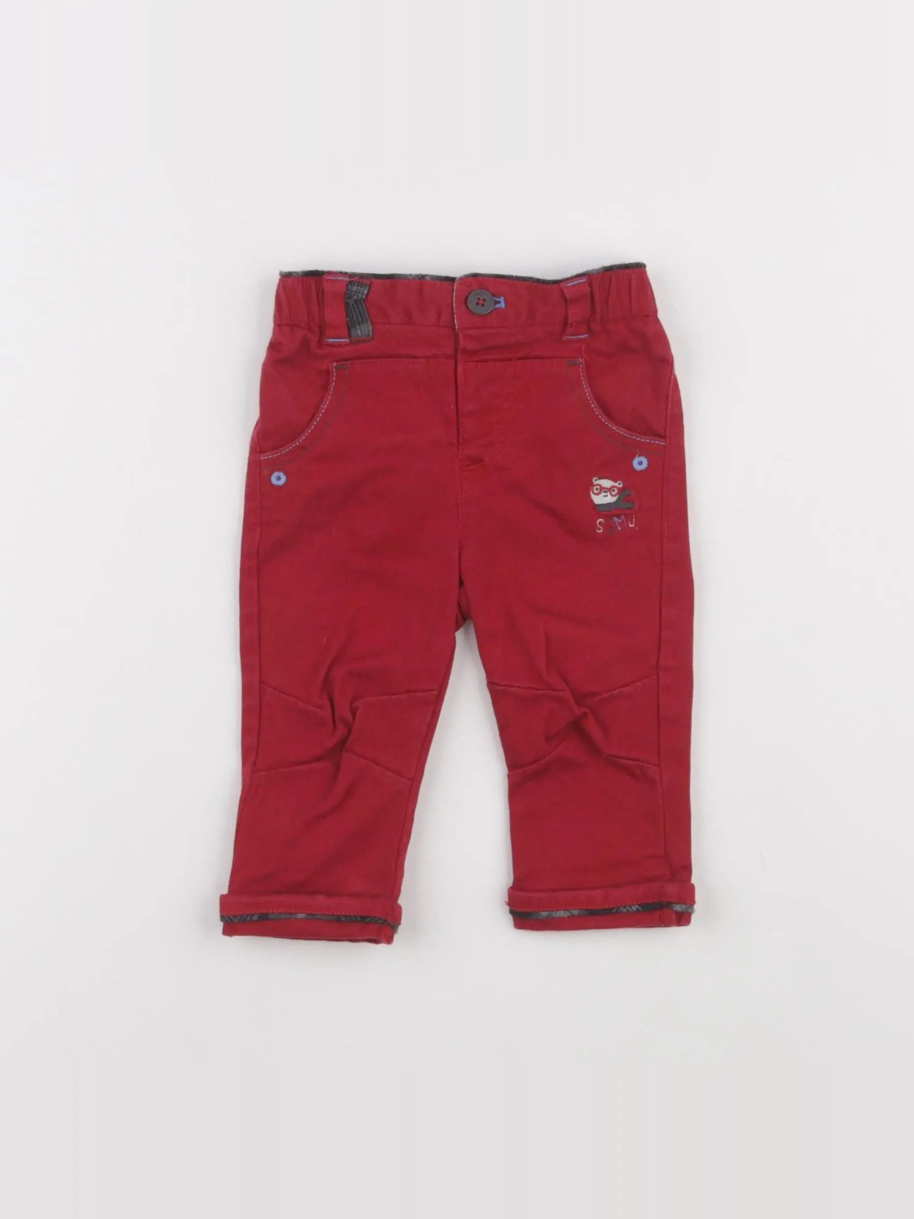 Sergent Major - pantalon rouge - 6 mois