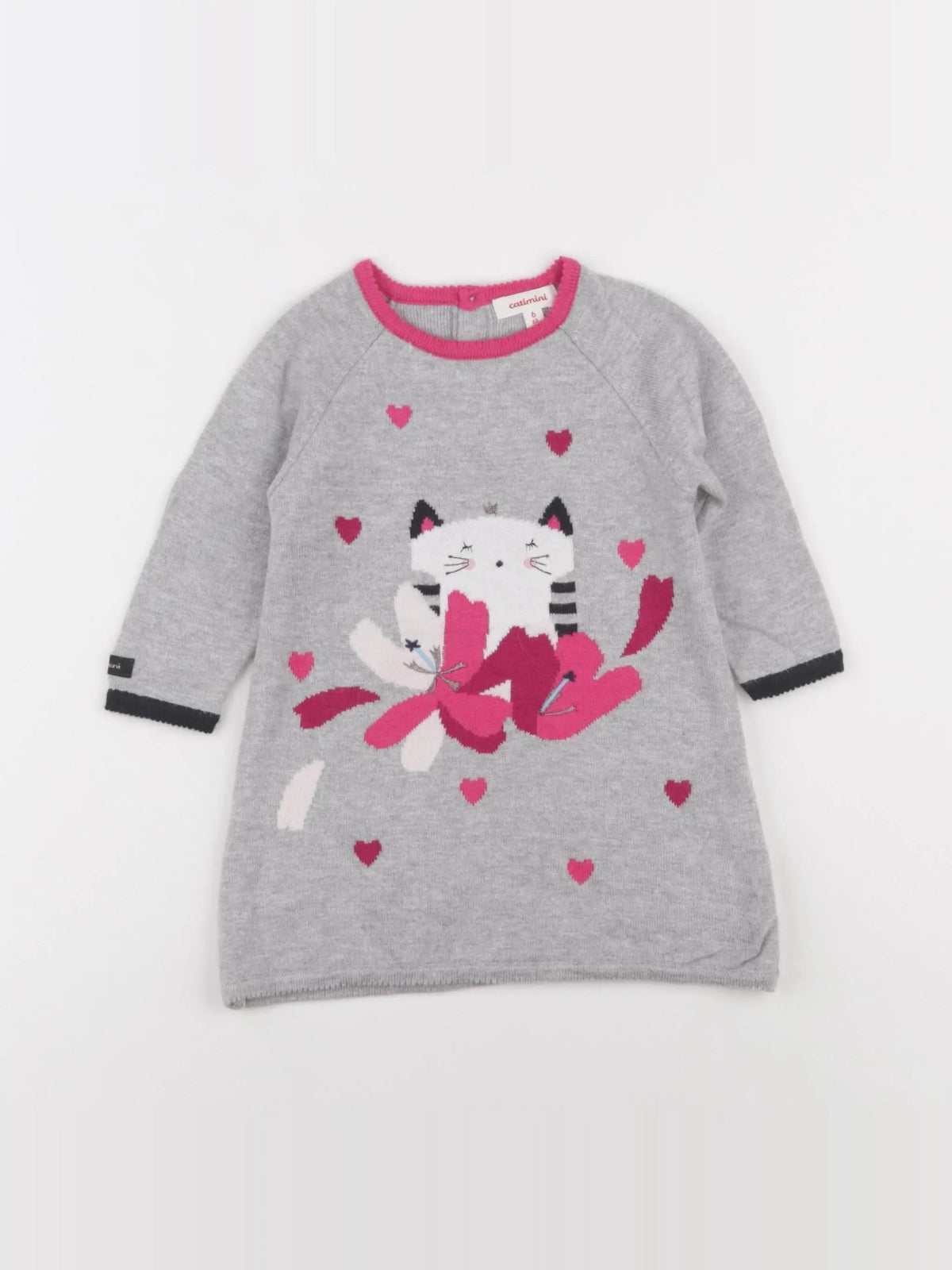 Catimini - robe gris - 6 mois