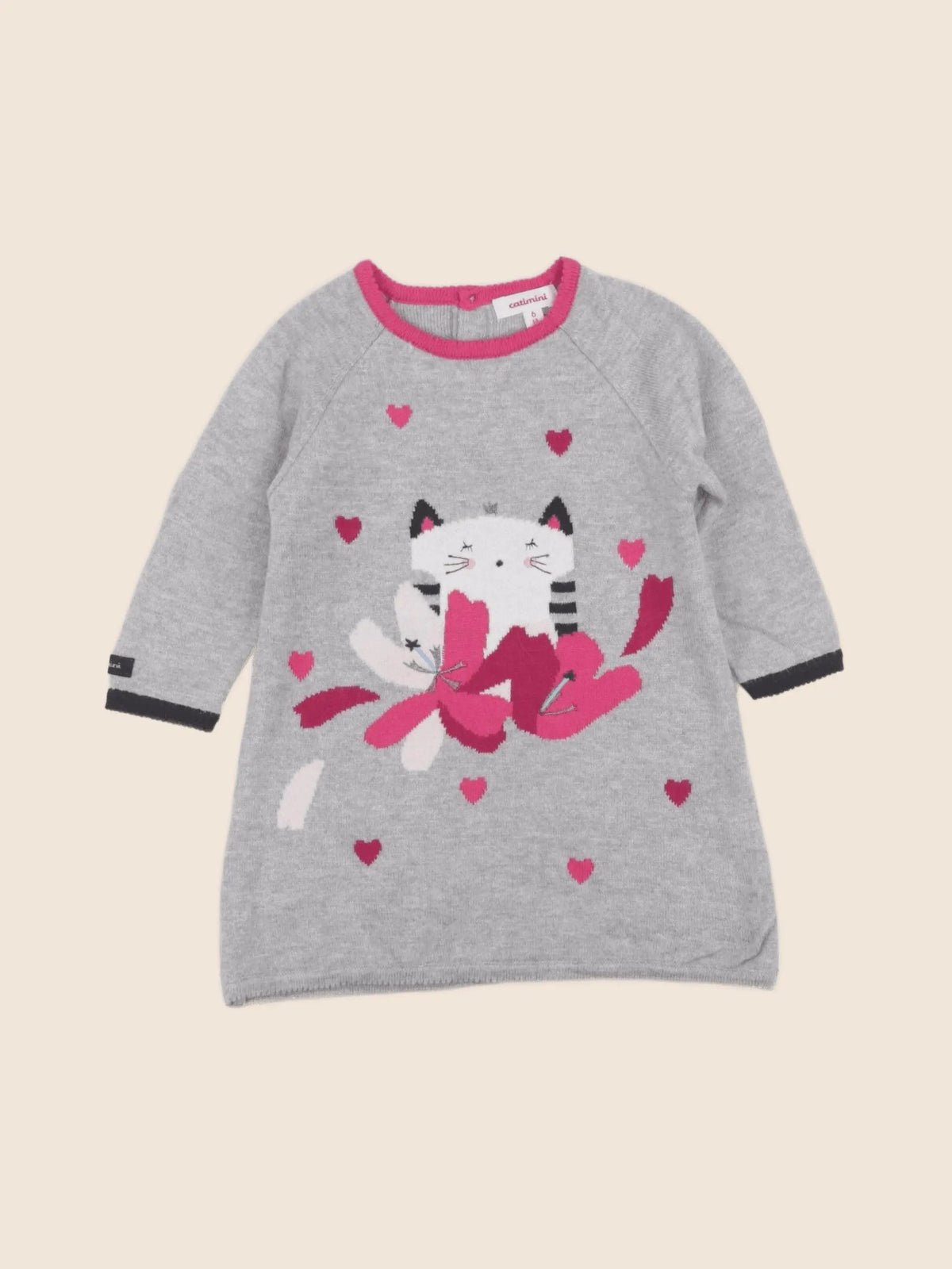 Catimini - robe gris - 6 mois