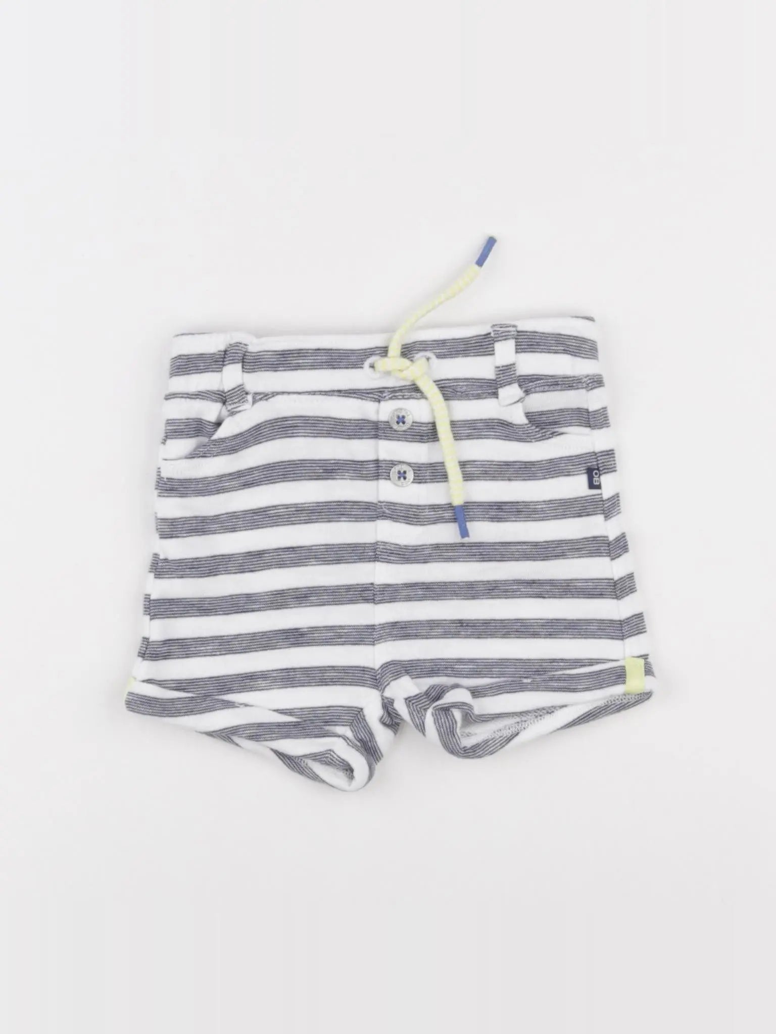 Obaïbi - short bleu - 6 mois