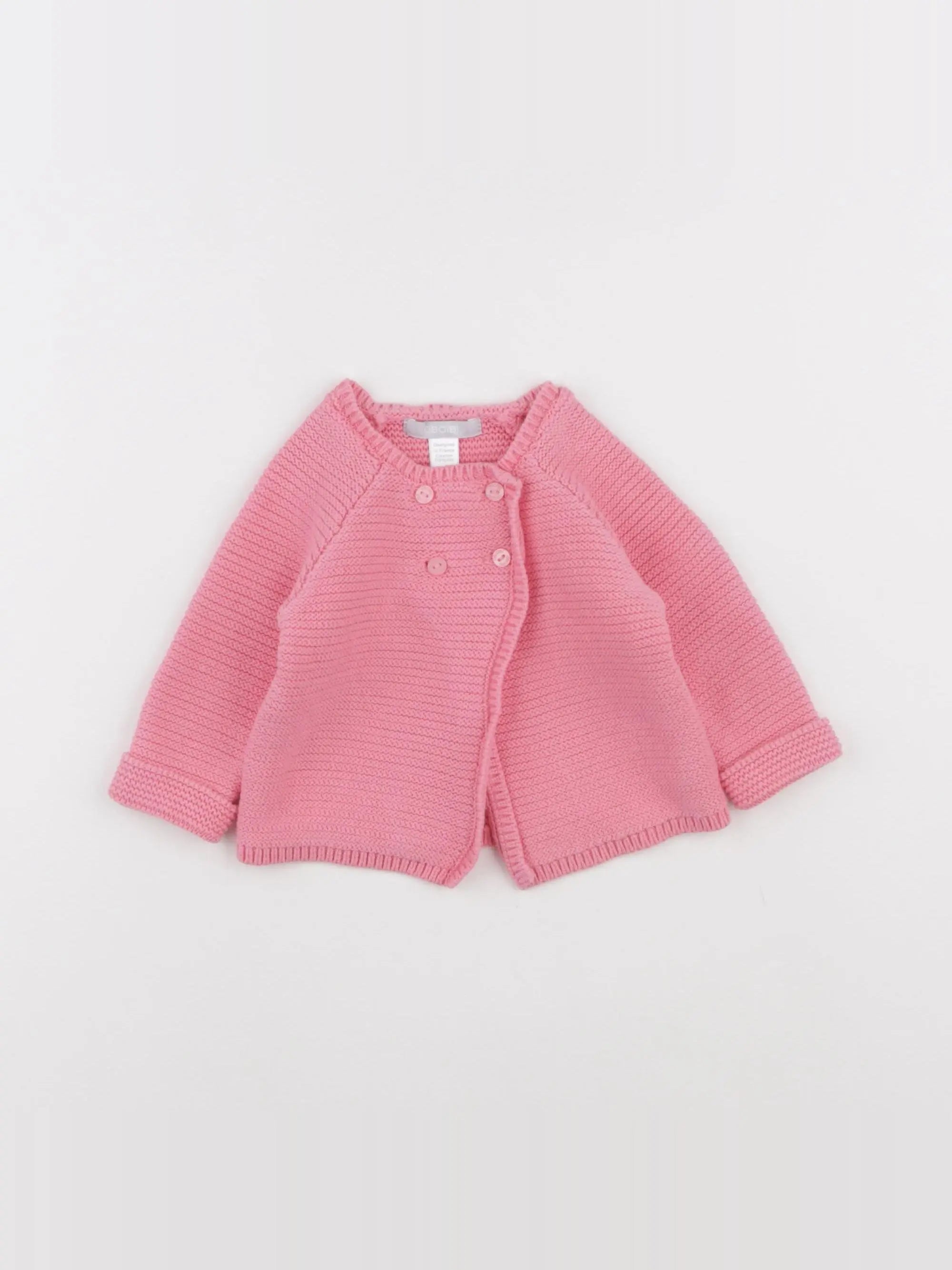 Obaïbi - gilet rose - 6 mois