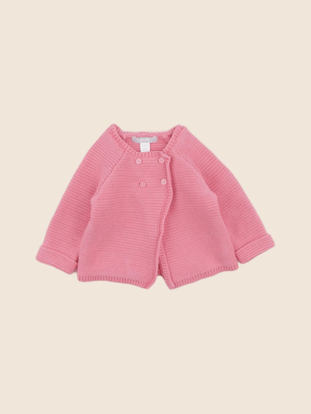 Obaïbi - gilet rose - 6 mois