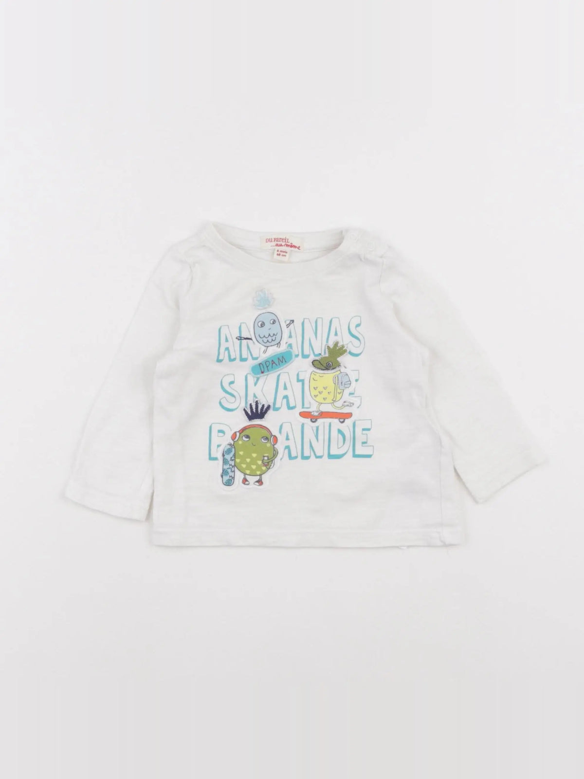 DPAM - tee-shirt multicolore - 6 mois