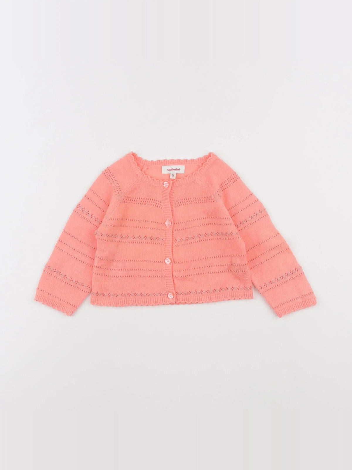 Catimini - gilet orange - 12 mois