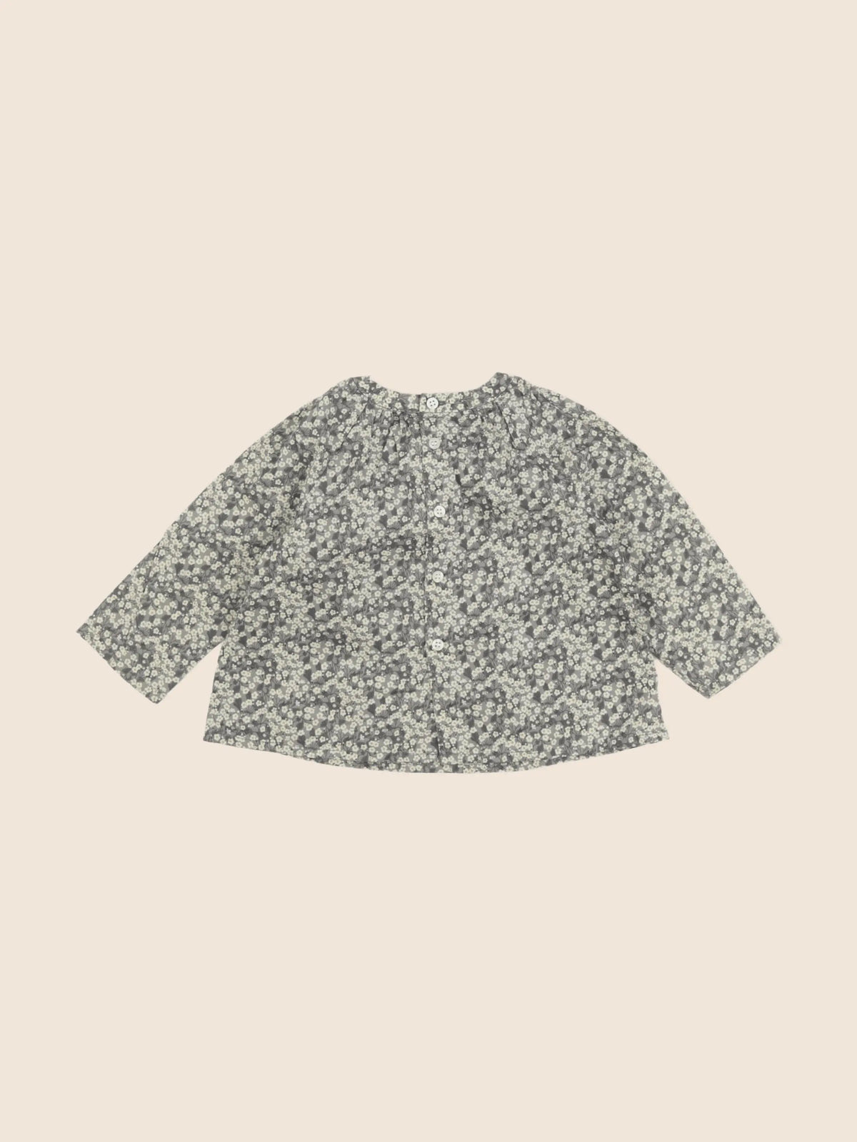 Bonpoint - blouse jaune, gris - 12 mois